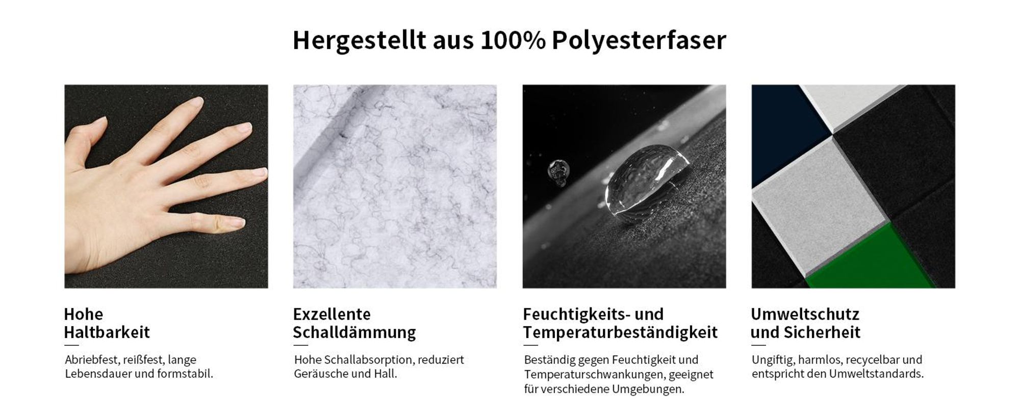 Akustikplatte, 24 Stück Akustikplatten Selbstklebend, Hohe Dichte Wandpaneel, Schallabsorber Schallschutz, NRC 0.95, für Gaming Deko, Büros, Studios