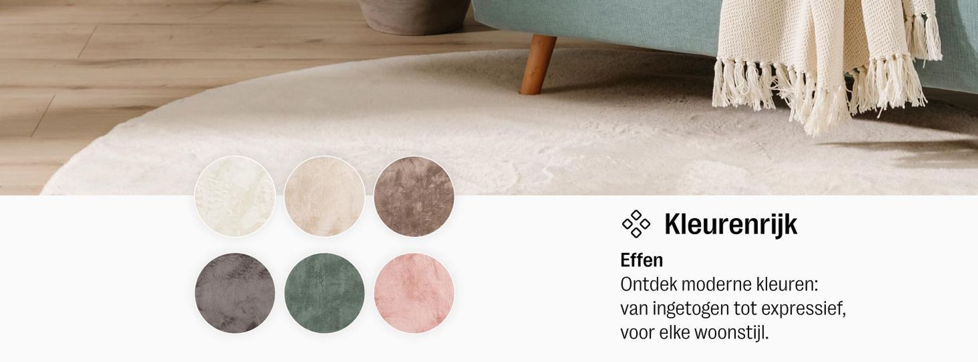 benuta vloerkleed woonkamer Furry Crème 80x300 cm Vachtkleed Woonkamerkleed Loper Antislip Wasbaar Hoogpolig Zacht Pluche Shaggy