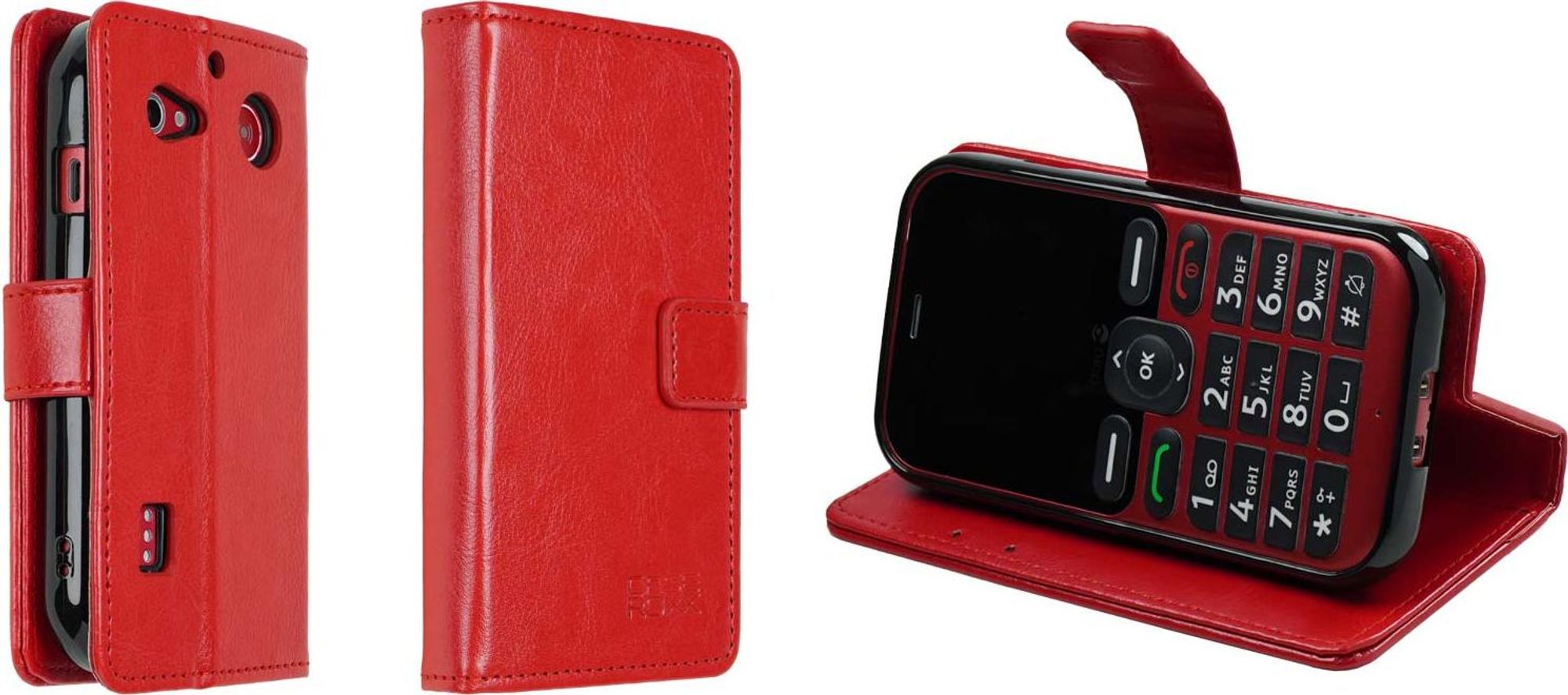 caseroxx Handy Hülle Tasche kompatibel mit Doro Leva L10 / L11 / E10 / X10 Bookstyle-Case Wallet Case Bild 1