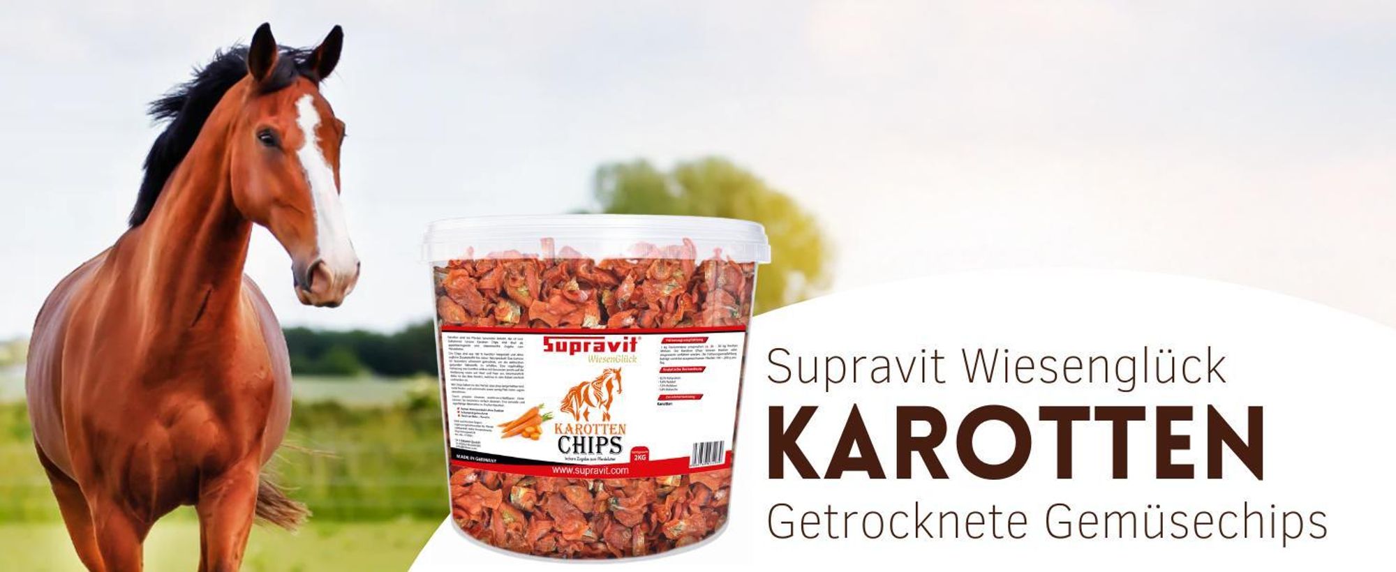 Pferd mit Produkt