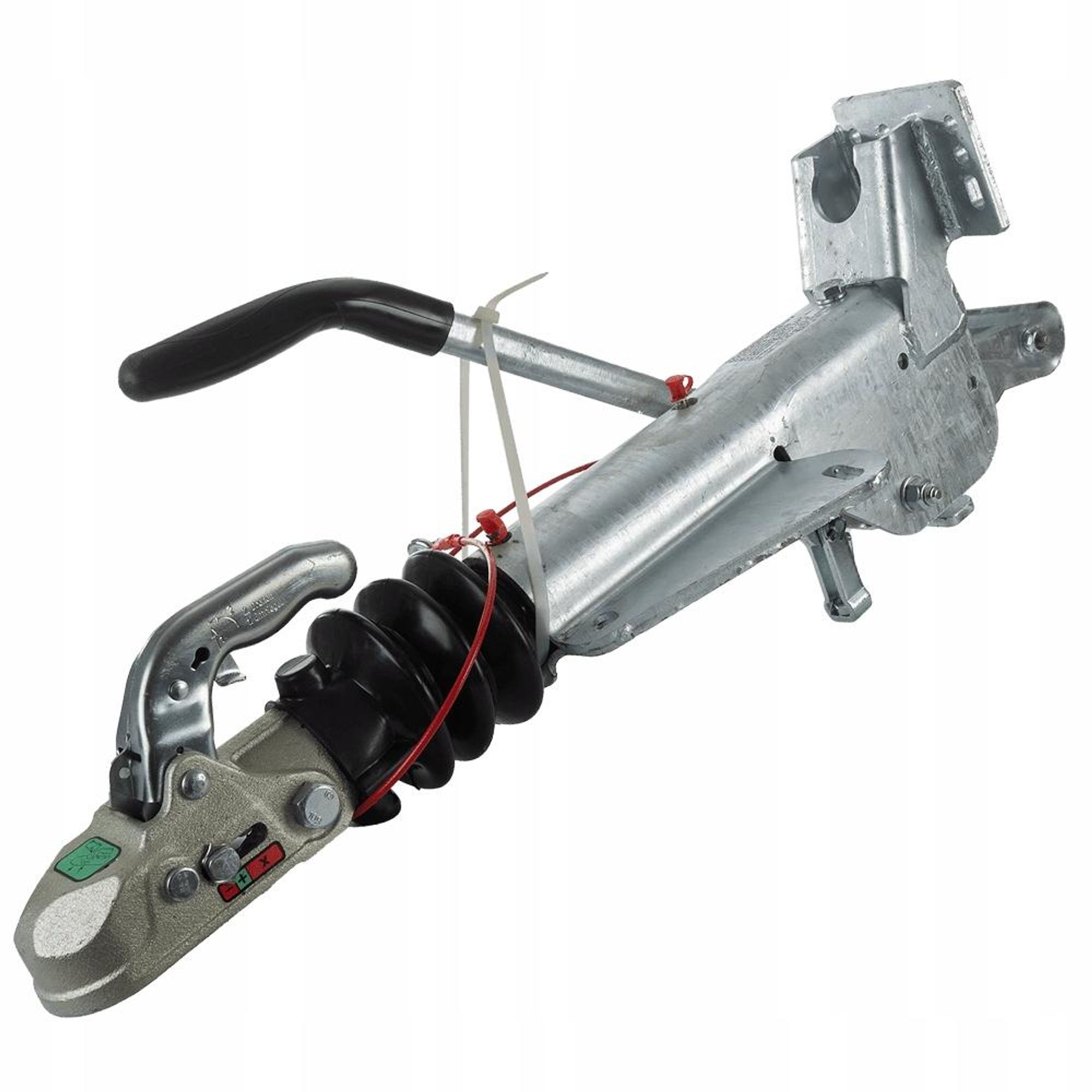 KNOTT Auflaufvorrichtung KF27B mit Kupplung K27-A, zGG 1400-2700 kg, V-Deichsel, Stützlast 150 kg, Lochbild 166-13, verzinkt, Anhänger