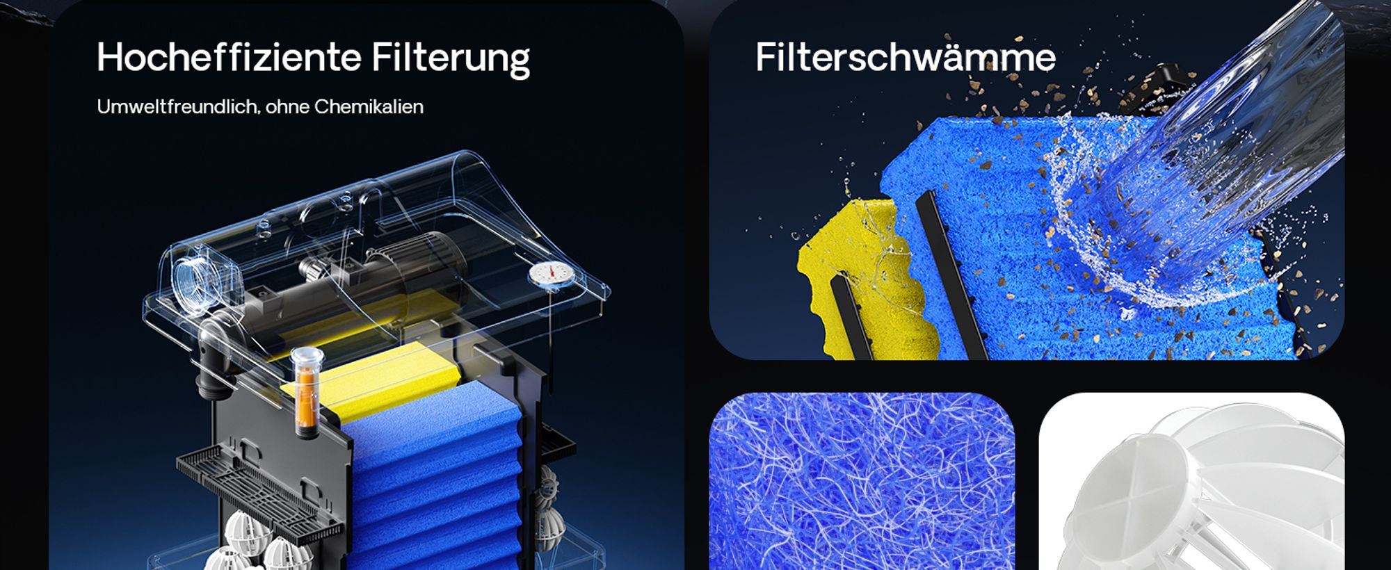SunSun CBF-200U Bioteichfilter mit 9W UVC Einheit, Filtersystem für Koi Teich, 6.000 l/h inkl Filtermaterial Biofilter Teichfilter Durchlauffilter Filteranlage