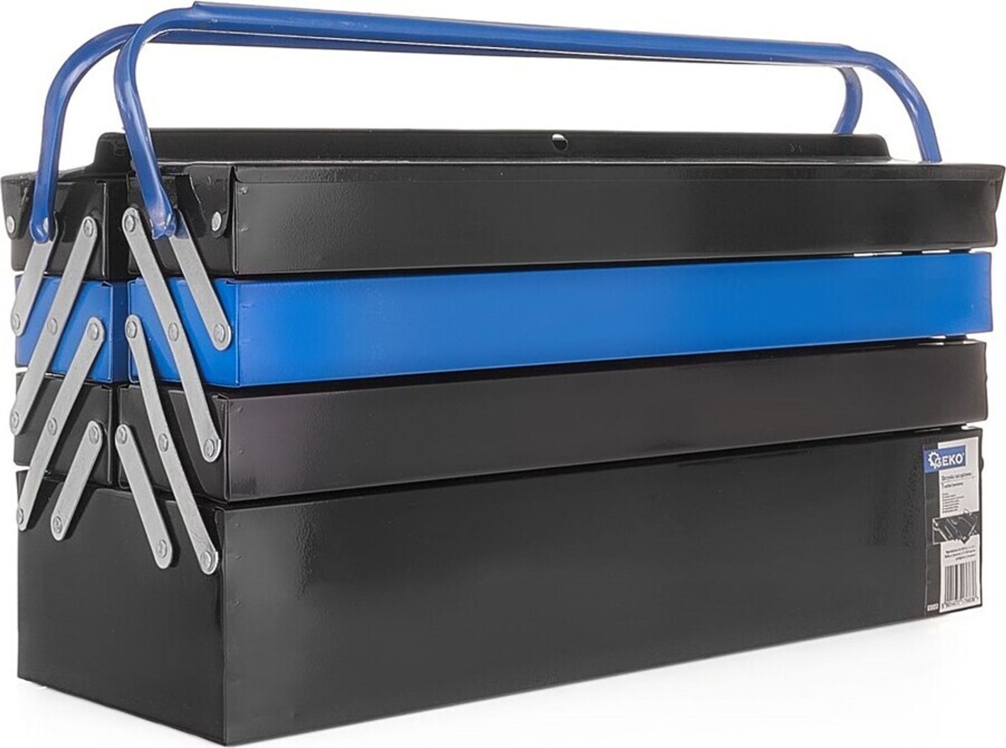 GEKO | Metall Werkzeugkiste, 7 Schubladen, Werkzeugkoffer, Werkzeugkasten, Werkzeugbox, Werkzeug Organizer