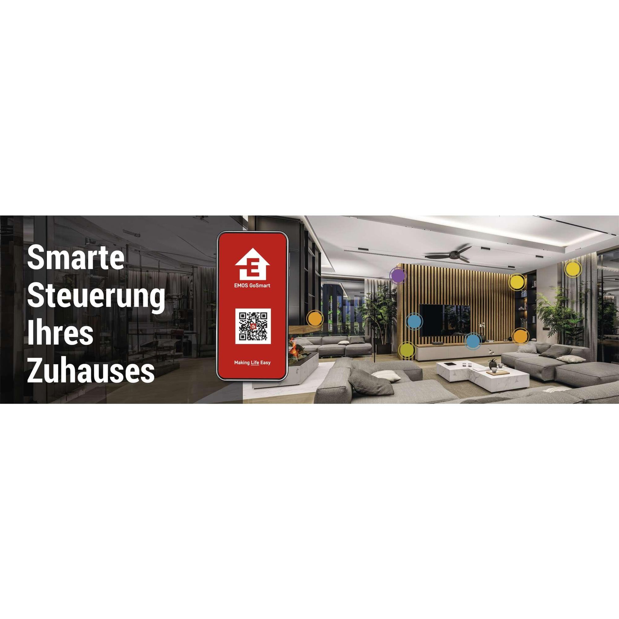 Video-Türklingel EMOS GoSmart Full HD 2 MP mit Ethernet-Anschluss und RFID-Set