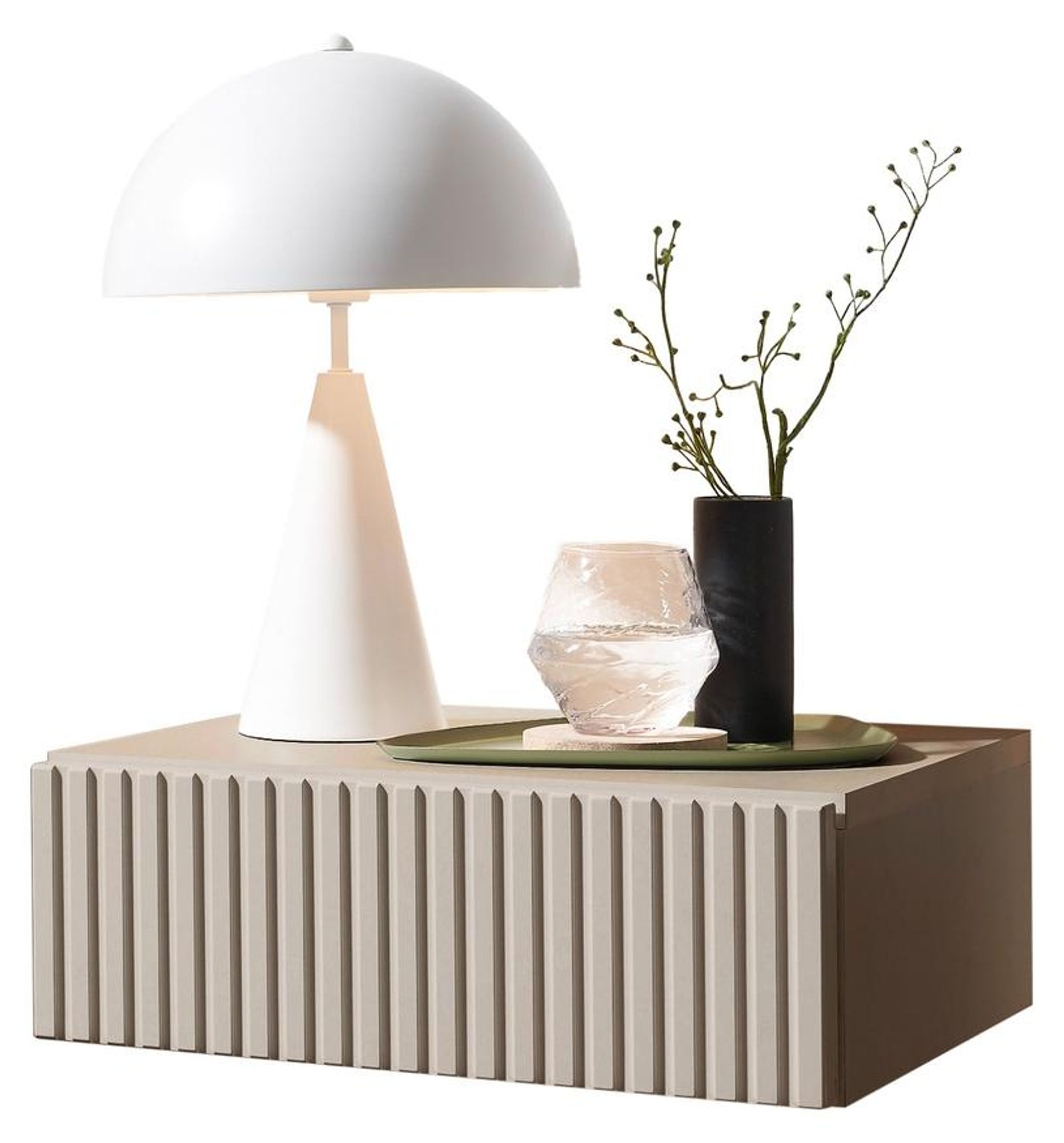 TABONI Nachtkommode – hängende Kommode mit Push-to-Open Schublade