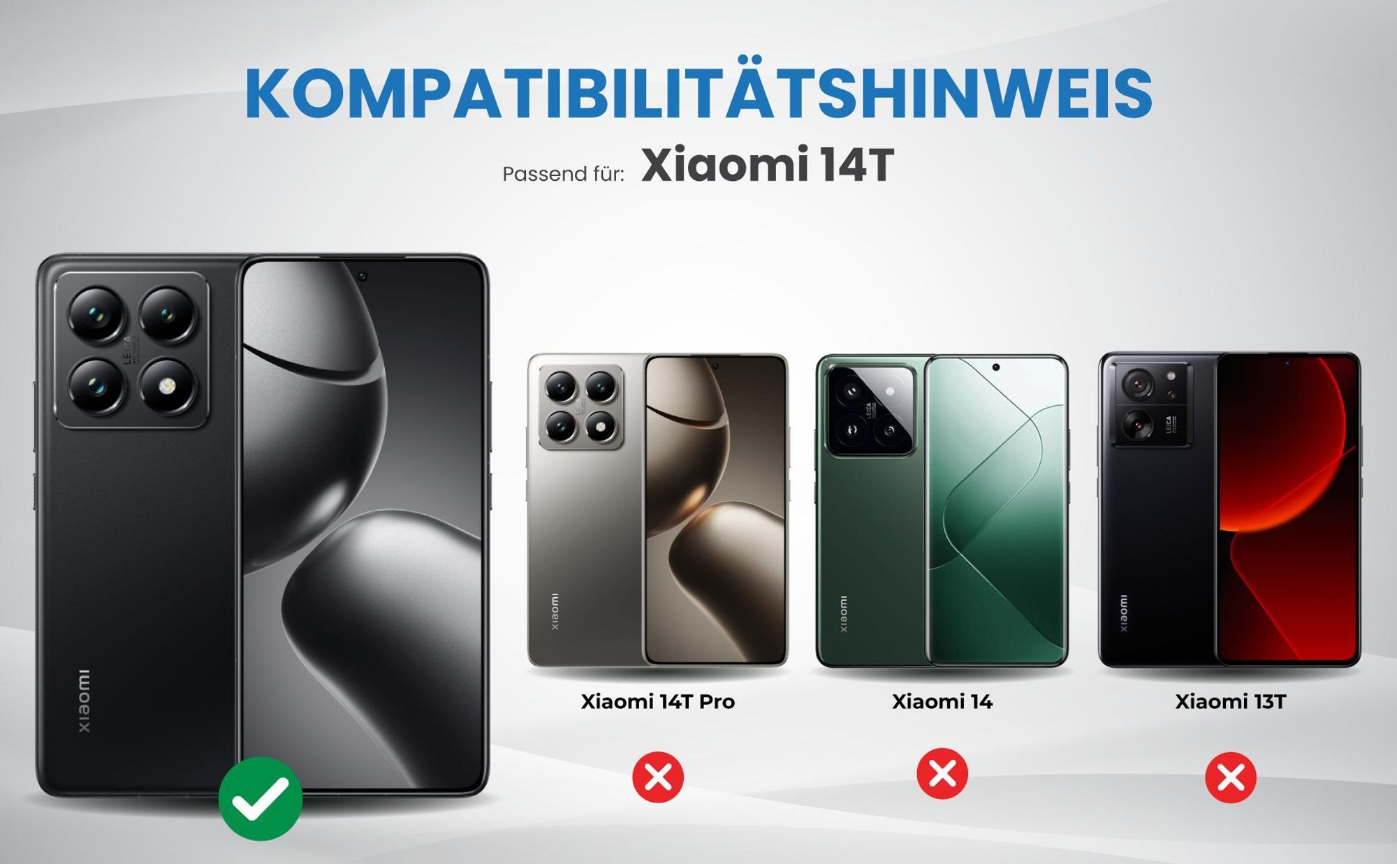 Kompatibilitätshinweise Hülle für Xiaomi 14T