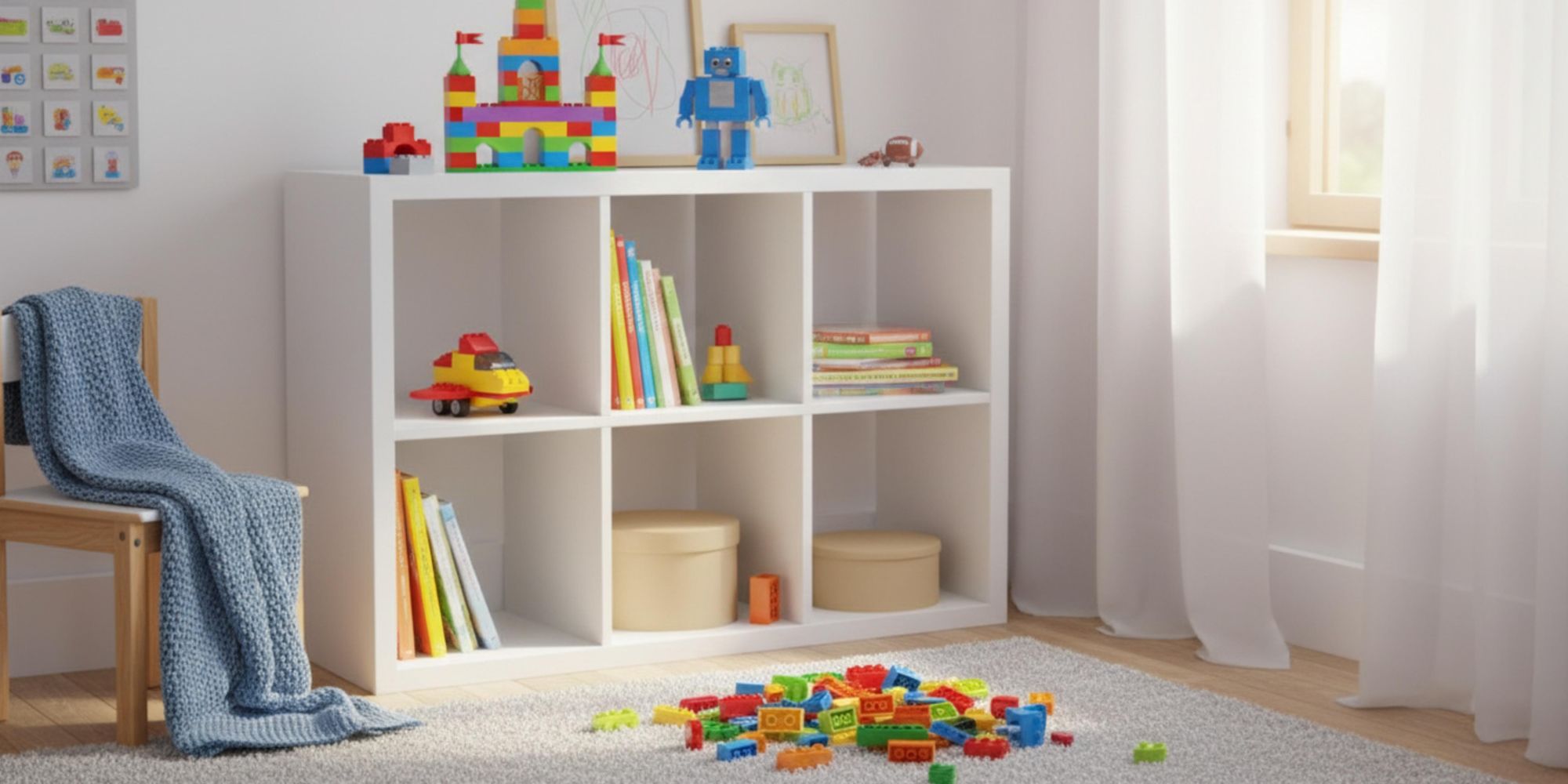 Klassische Bausteine Set 500 Teile, Kreatives Konstruktionsspielzeug für Kinder ab 3 Jahren, Bunte Bauklötze Kompatibel mit Marken, EVI TOYS Box