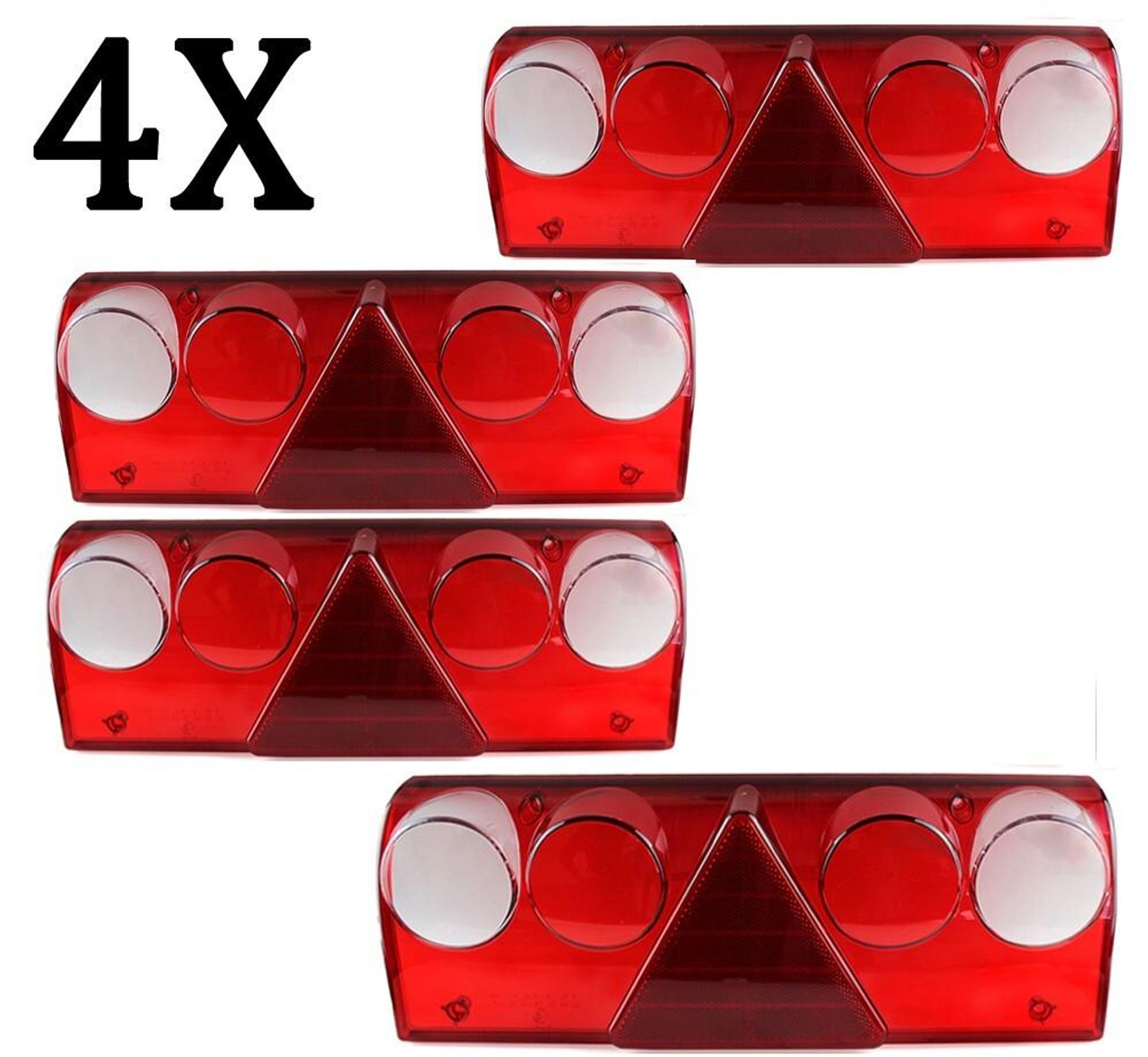 4 x Schmitz Lichtscheibe Rückleuchte Heckleuchte Europoint Anhänger LKW Neu