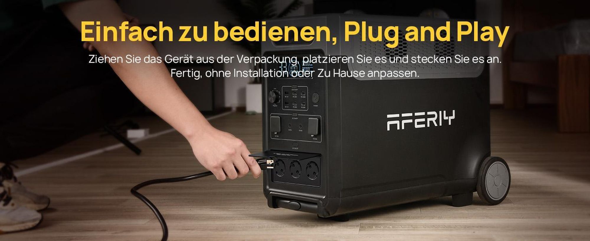 AFERIY P310 Powerstation Host 3840Wh/3600W mit erweiterbarer LiFePO4 Batterie