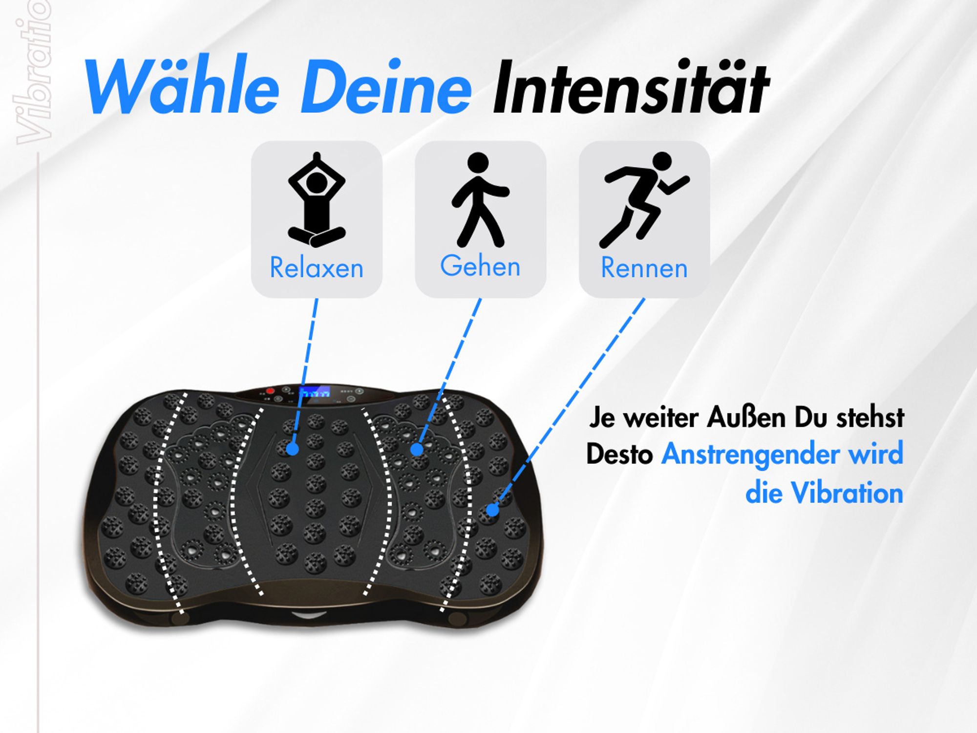 Winch Vibrationsplatte PRO-Preissieger|INKLUSIVE Zwei Zugbändern|Ideal für Passives Training, Po, Beine, Fettabbau sowie gezielte Kalorienverbrennung|Fitnesstraining für Zuhause +GRATIS Fernbedingung