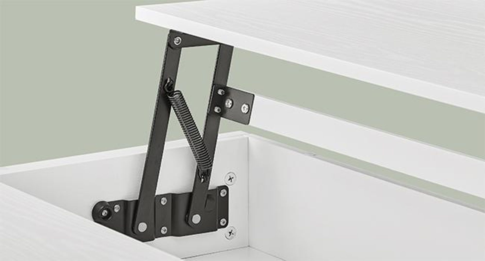 VASAGLE Couchtisch, höhenverstellbar, offener und versteckter Stauraum, 60 x 100 x (48-62) cm
