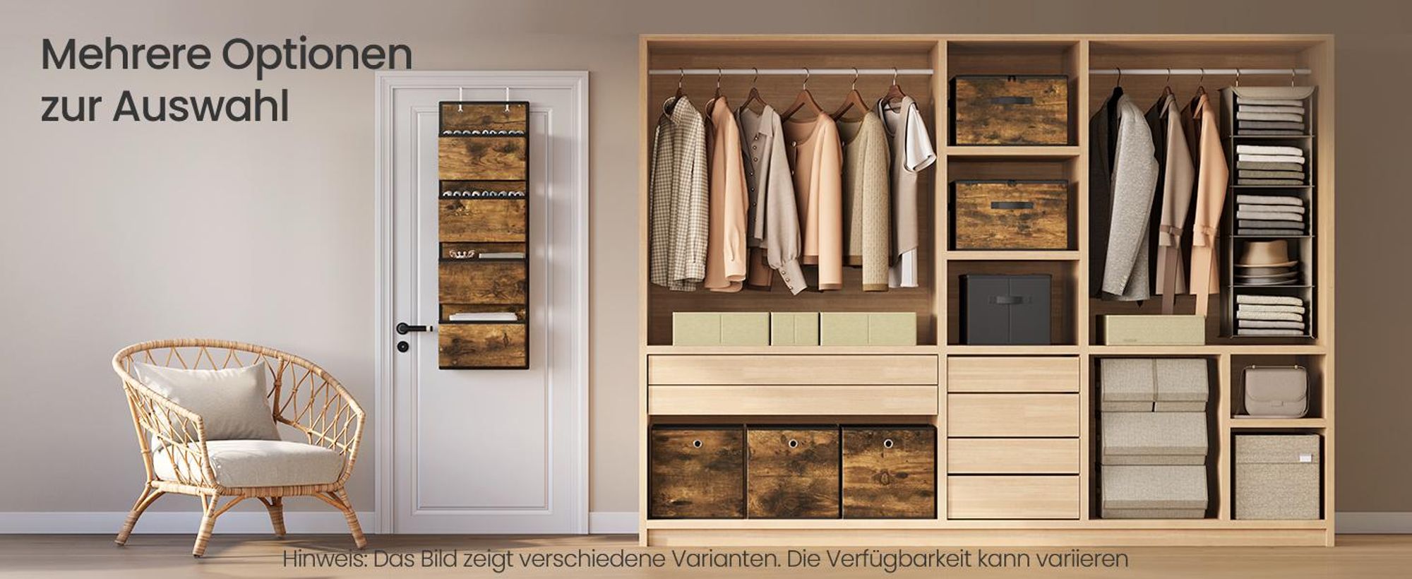 Aufbewahrungsbox, 6er Set, Ordnungsboxen, Vliesstoff, Faltbox, 26 x 26 x 28 cm, Stoffbox, für Würfelregal, Organizer für Kleidung