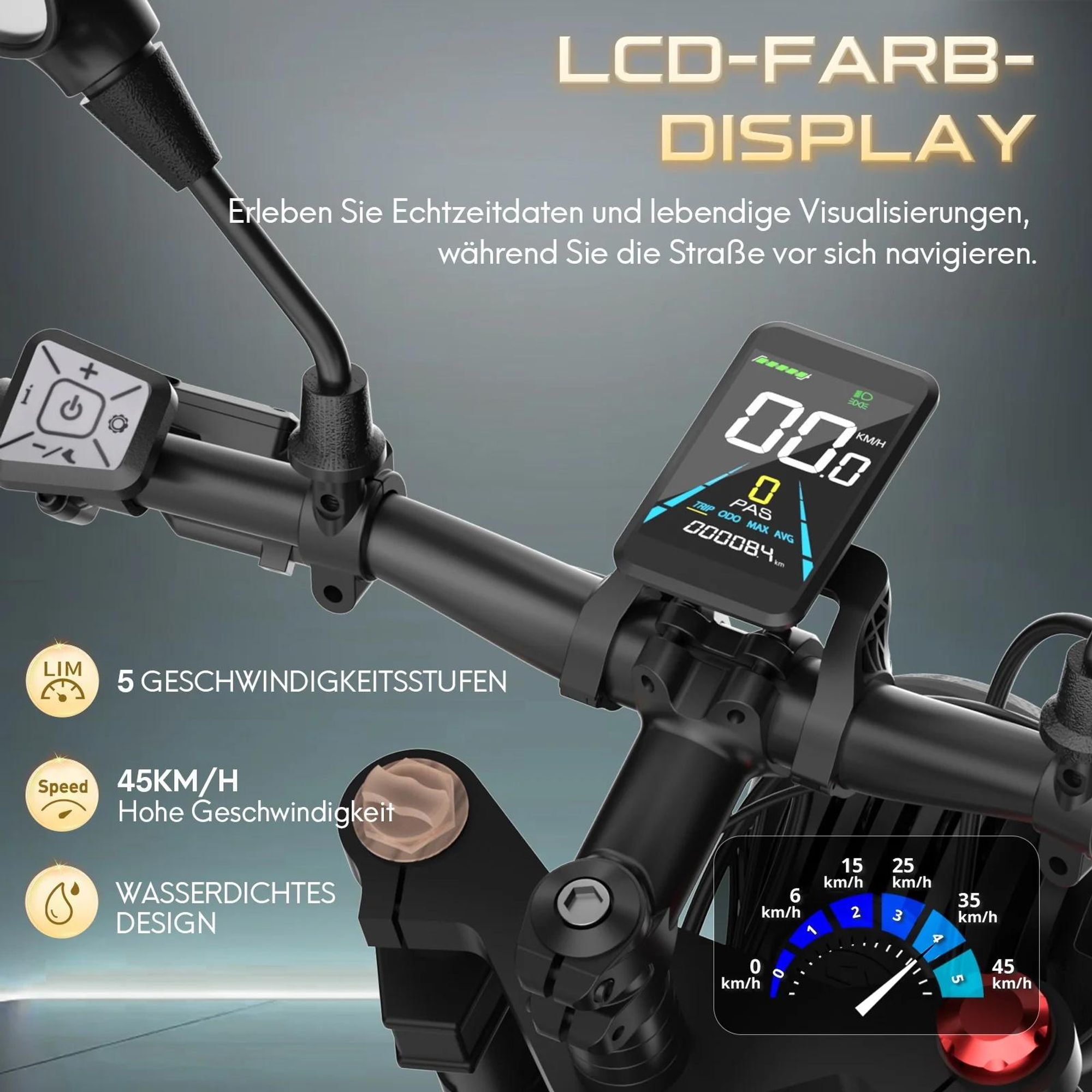 FAFREES F20 Ultra E-Bike (EU Type-Approval L1e-B) - Akku 48V25AH 20-Zoll-Rädern Mechanische Bremsen - Grün