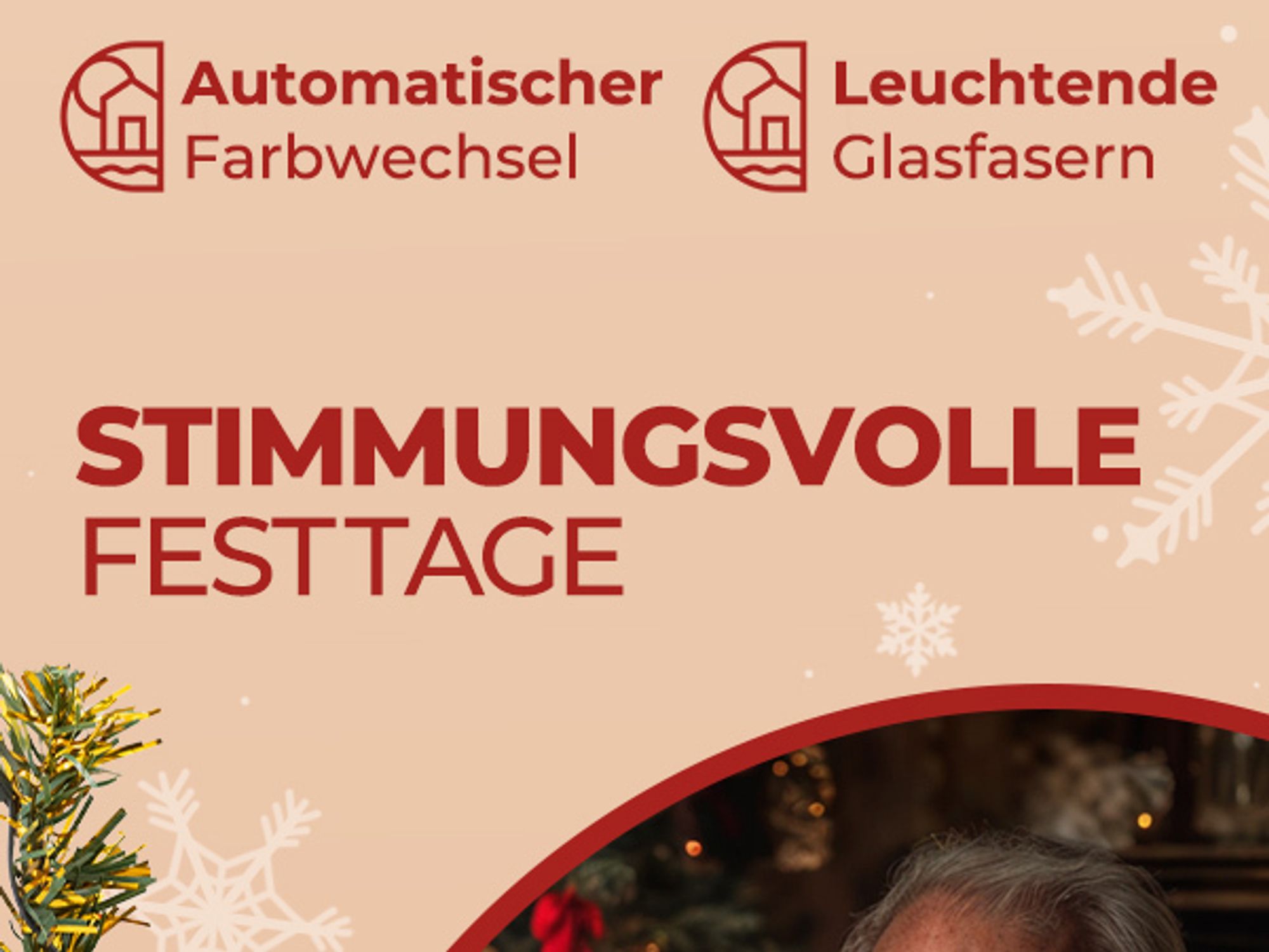 CASARIA® Weihnachtsbaum künstlich 66 cm Klein Tisch Topf Glasfaser mit Beleuchtung 9 Farben schwer entflammbar grün Tannenbaum Christbaum Weihnachten