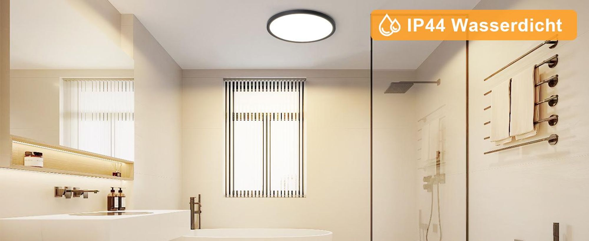 ZMH Lampa sufitowa LED Lampa sufitowa  Ø22cm  Płaska 18W Lampa korytarzowa Czarna Lampa sufitowa do kuchni 3000K Okrągła lampa kuchenna Ciepła biel do korytarza  Sypialnia