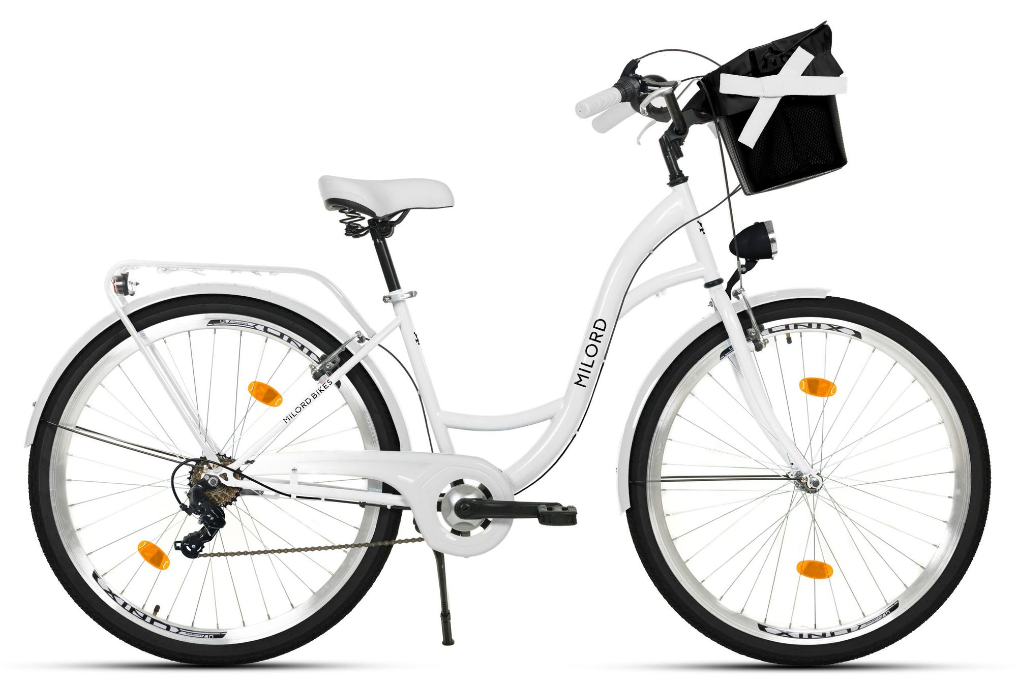 Milord Komfort Fahrrad Mit Korb Damenfahrrad Hollandrad, 28 Zoll, Braun, 7-Gang
