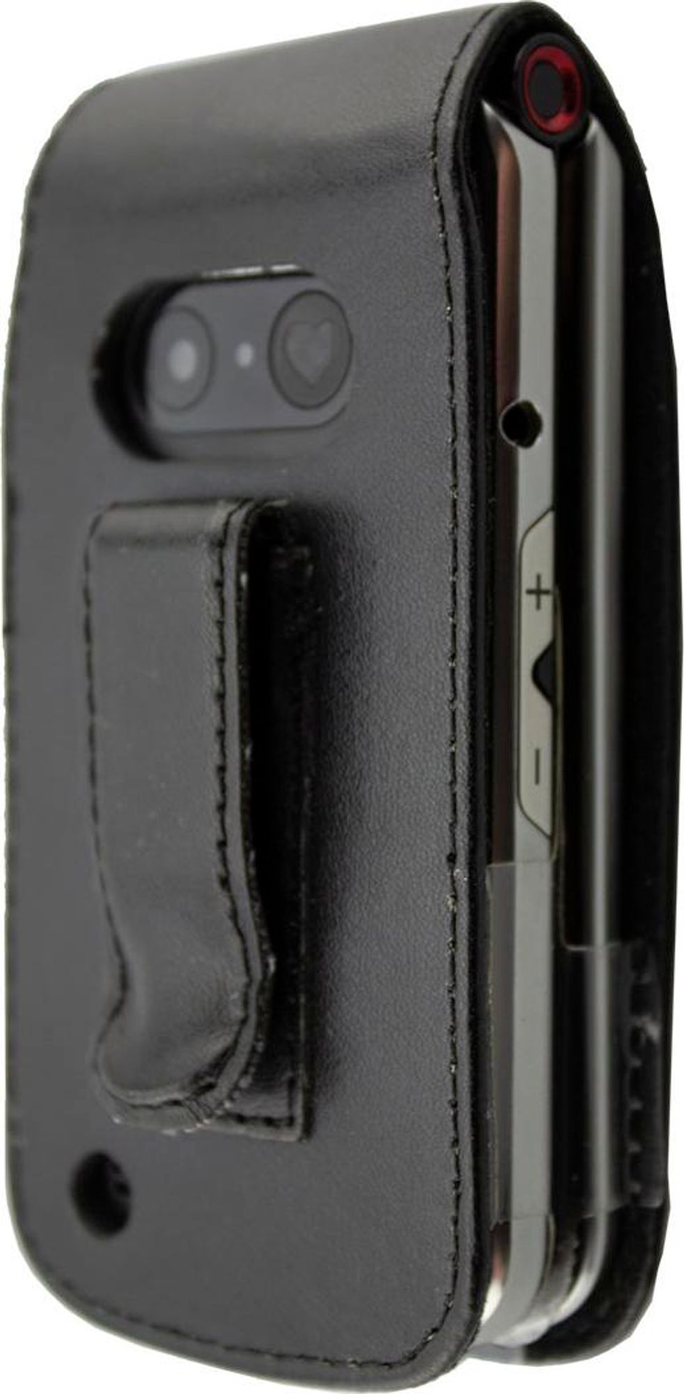 caseroxx Ledertasche mit Gürtelclip kompatibel mit Emporia TOUCHsmart V188 aus Echtleder, Tasche mit Gürtelclip und Sichtfenster  Bild 4