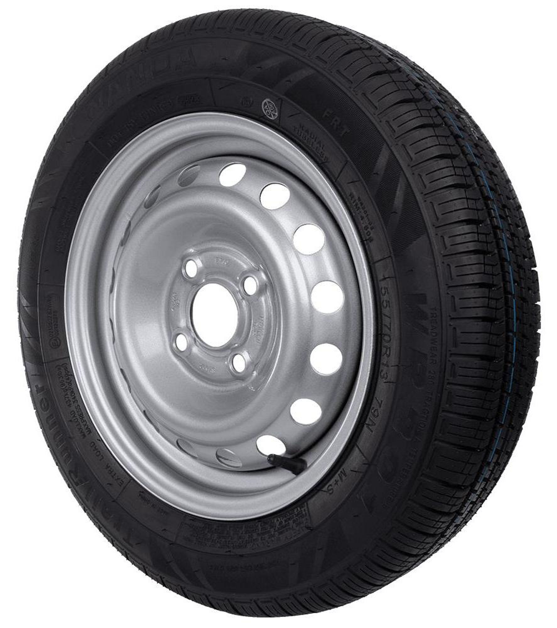 WANDA Anhängerrad 155/70 R13 Komplettrad für leichte Pkw-Anhänger