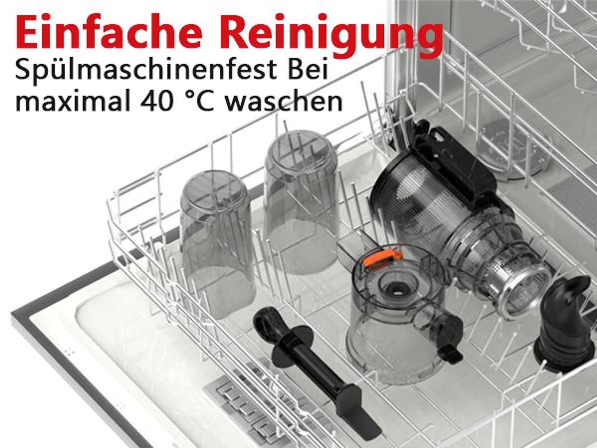 LINKChef SJ-051-EU-BL Entsafter - CE 200W Leistung 1.2L Inklusive Saftpresse Leicht zu reinigen - Schwarz