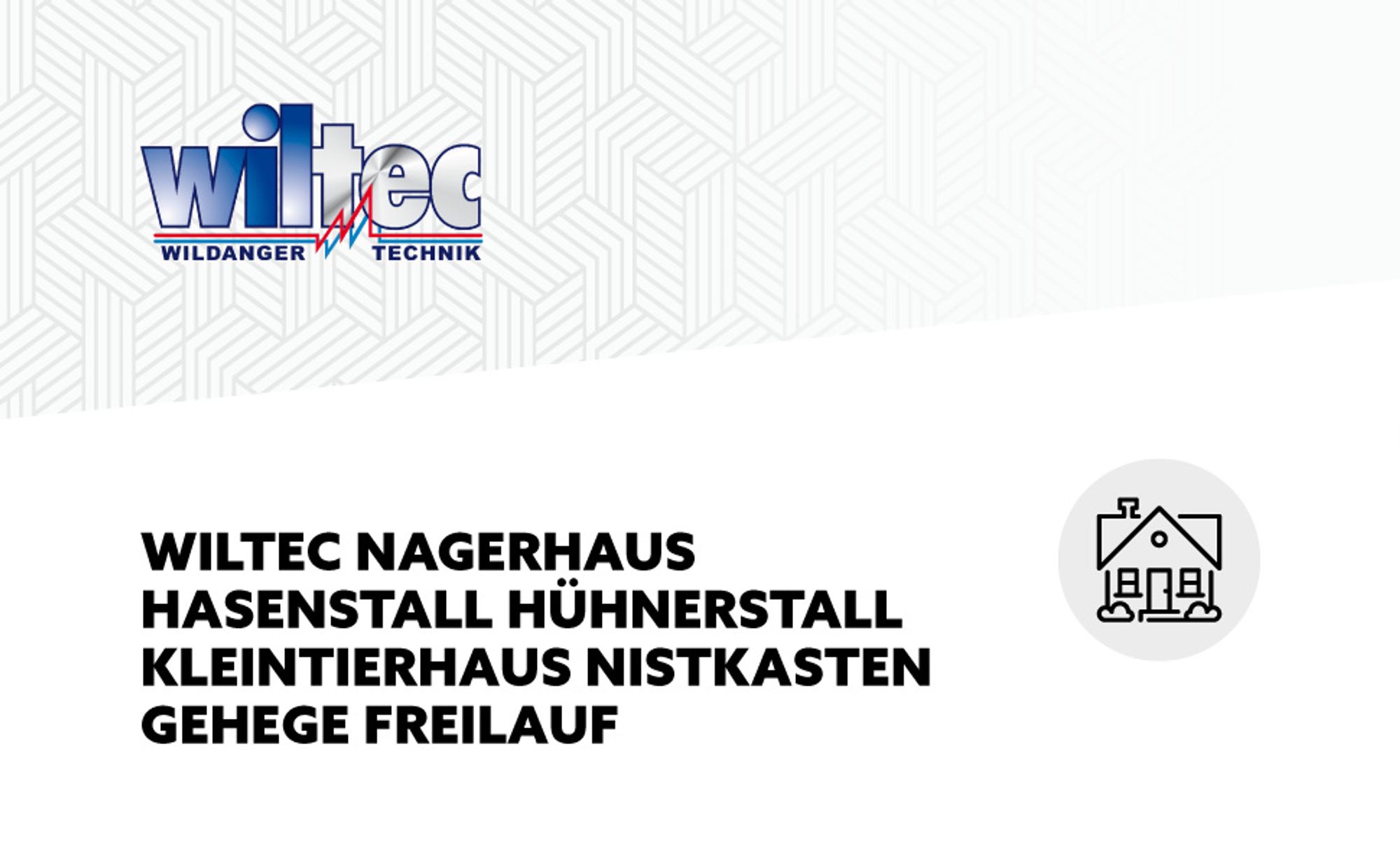 Wiltec Nagerhaus 1950 x 635 x 1200 mm, Hasenstall aus Fichtenholz, mit Bitumeneindeckung, Hühnerstall mit Nistkasten, Kleintierhaus Freilauf Gehege