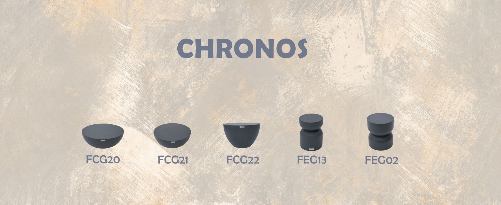 CHRONOS Beistelltisch aus Beton , minimalistisch , funktional , 35 x 35 x 46 cm