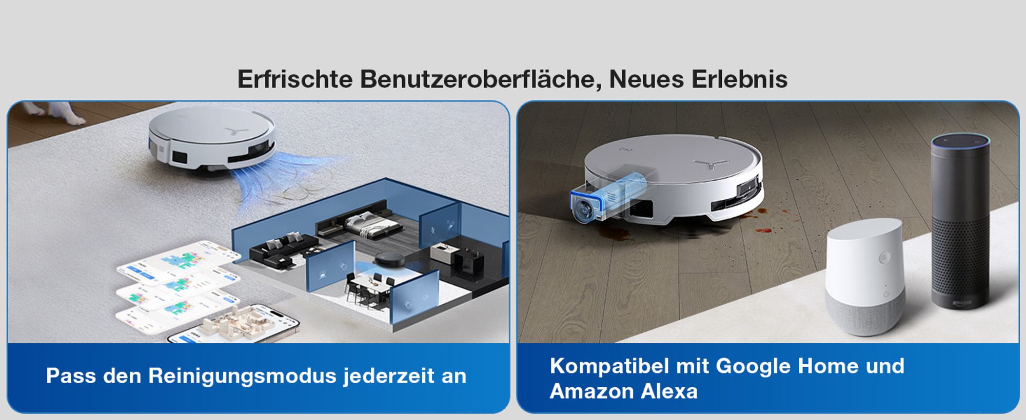 ECOVACS DEEBOT X8 OMNI Staubsauger Roboter mit Wischfunktion, 18.000 Pa, OZMO ROLLER Wischwalze/Moppwäsche mit 75°C heißem Wasser Saugroboter Weiß