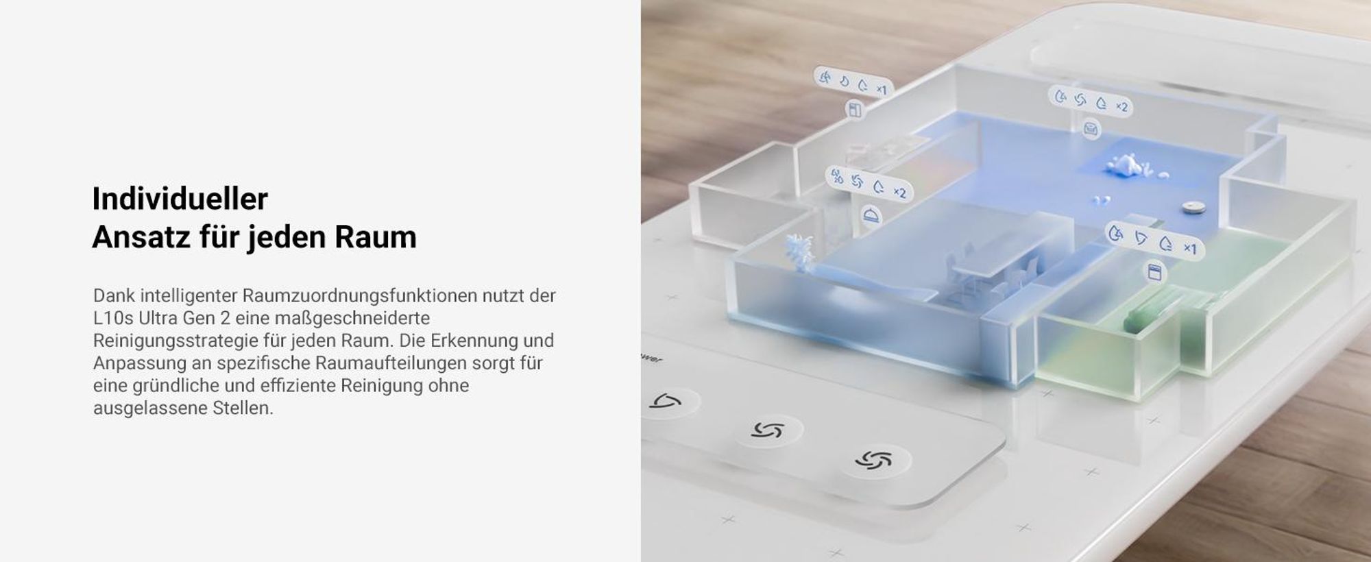 Dreame L10s Ultra Gen 2 Saugroboter mit Wischfunktion,MopExtend™ RoboSwing-Technologie, 10.000 Pa Vormax™-Saugkraft,vollautomatischer Basisstation
