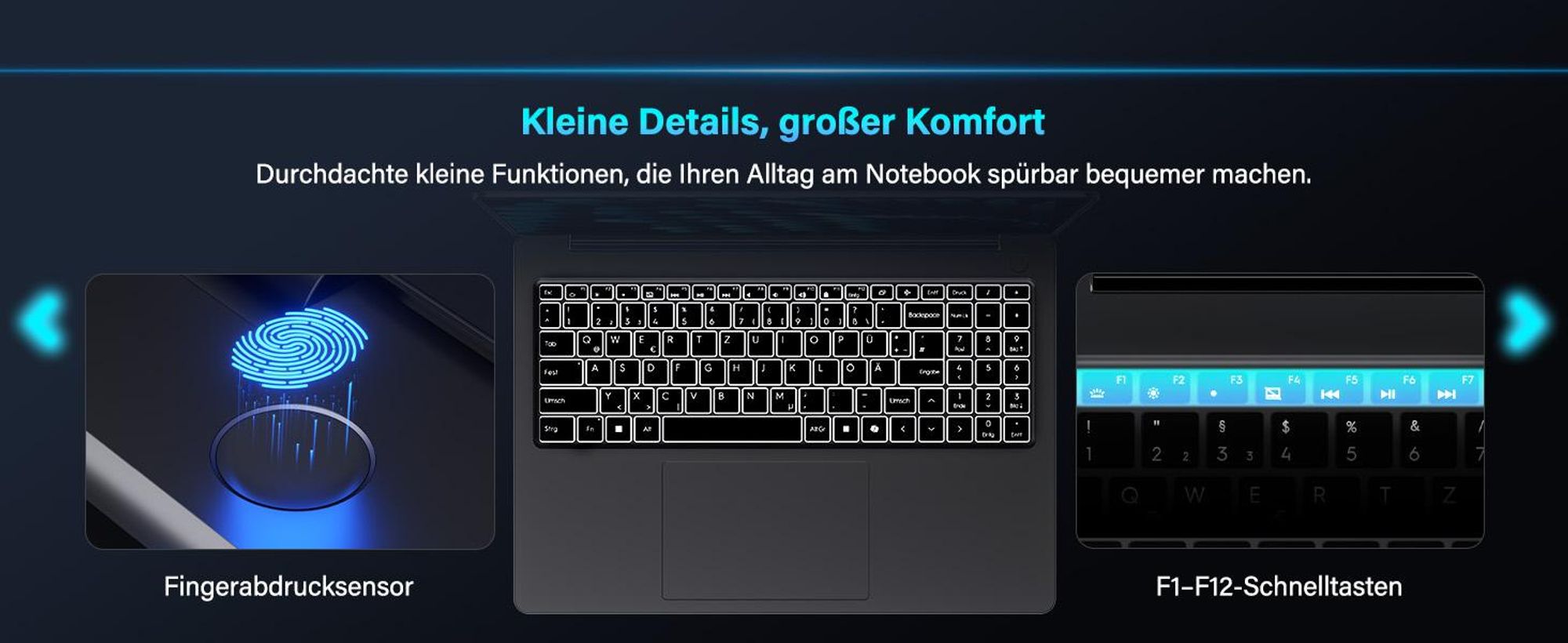 2026 GEEKOM GeekBook X16 Pro Laptop, 1299g Metallgehäuse, 16" 2.5K, IntelCore Ultra 9-185H, 32GB LPDDR5x7500MT/s, 2TBSSD, Ultradünn, Deutsche Tastatur