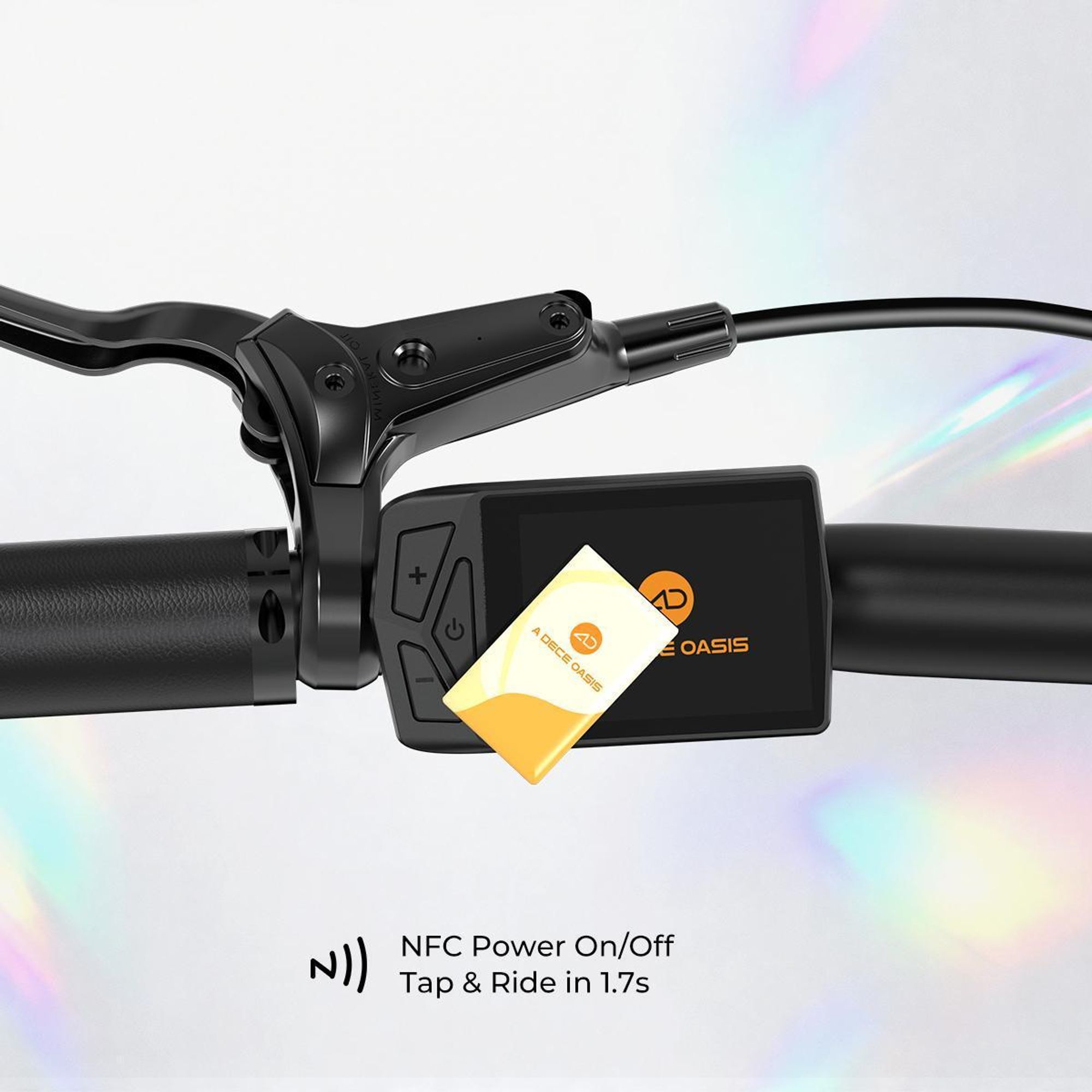Rower elektryczny ADO E-Bike Air Carbon Pro, rower elektryczny dla kobiet/mężczyzn, rower składany, napęd pasowy, wyświetlacz IPS LCD, aplikacja ADO + NFC, silnik BAFANG