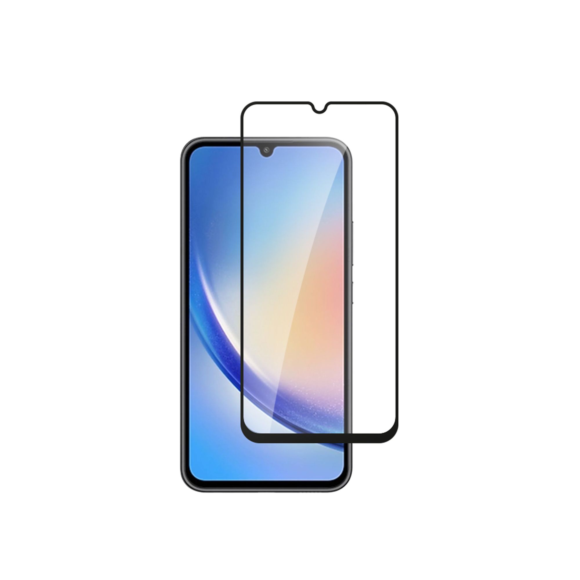 alkaya. Samsung Galaxy A34 Displayschutzglas, Panzerglas, Schutzfolie - Transparent