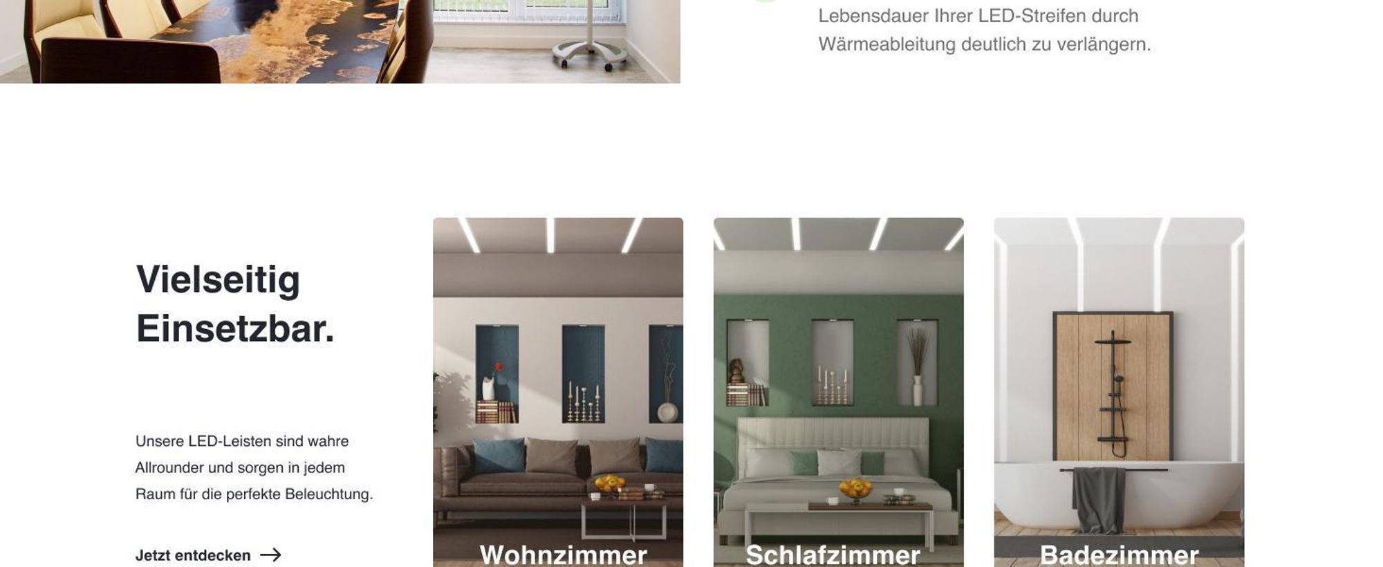 HEXIM LED Trockenbauprofil Alu Unterputzprofil LED Profil (2 Meter / 1 Profil) inkl. Abdeckung opal Trockenbauleiste Einbauprofil Schiene Decke Wand (ALED-2, Leuchtbreite 20mm)