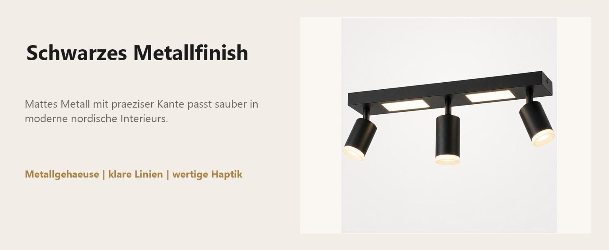 ZMH Deckenleuchte Led Deckenspot 3 Flammig GU10 - Schlafzimmerlampe 3000k Schwarz Küchenlampe 20W Deckenstrahler Schwenkbar Flurlampe Metall