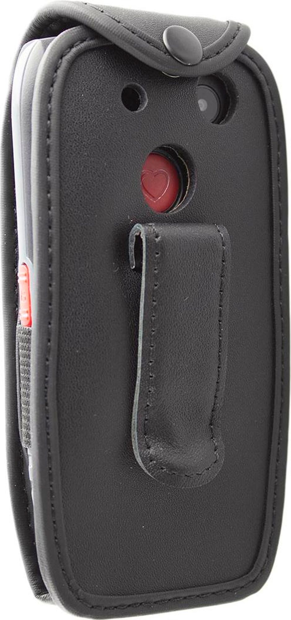 caseroxx Ledertasche mit Gürtelclip kompatibel mit Artfone 4G Seniorenhandy C1 / C1+ aus Echtleder, Tasche mit Gürtelclip und Sichtfenster  Bild 1