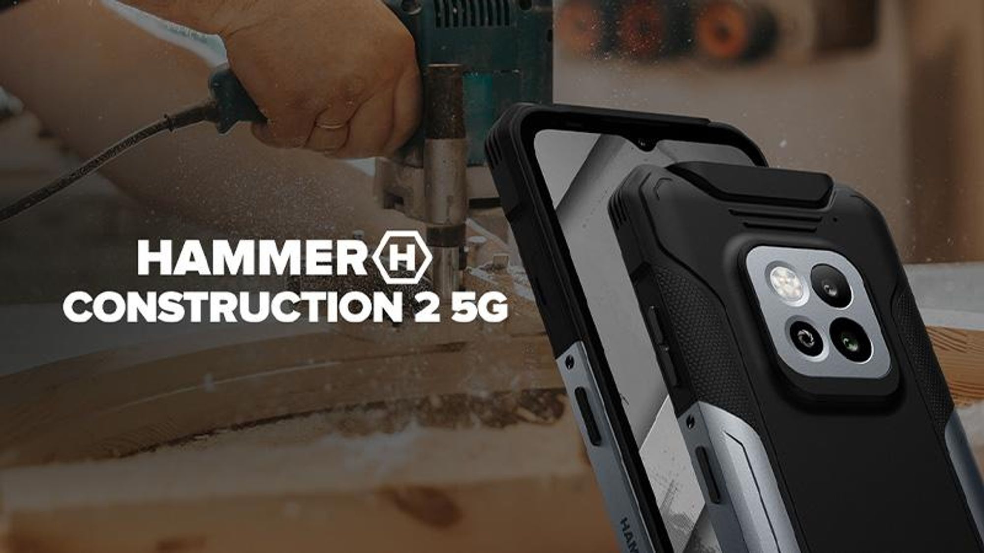 HAMMER CONSTRUCTION 2 5G 6/128 GB – robustes, wasserdichtes Smartphone