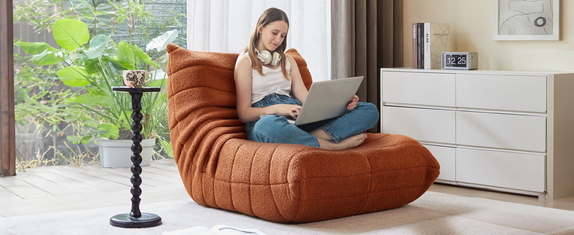 Klassische Sessel, Schlafsofas, sitzkissen boden, Lazy Sofa, Bean bag, für Schlafzimmer, Sitzsack