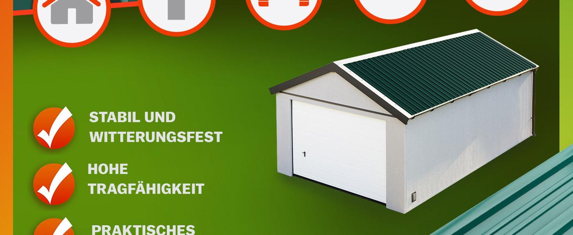 GARDEBRUK® 12x Trapezbech 129x46cm