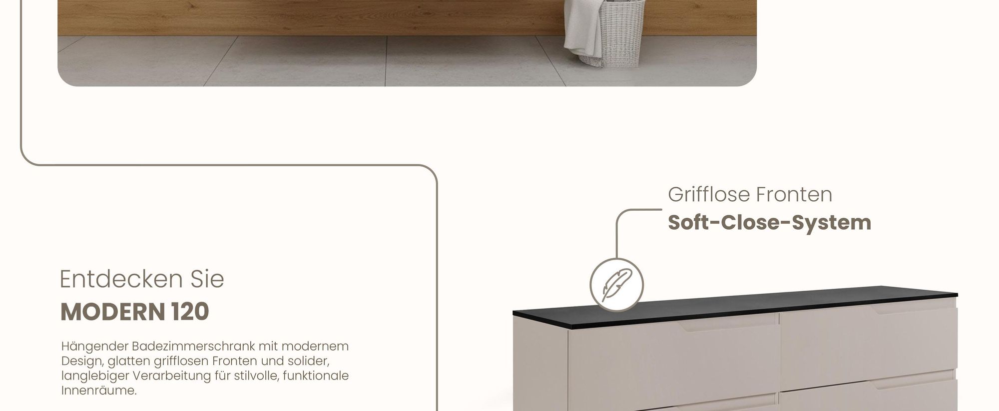 RODAN, Badmöbel, Badschrank, Badezimmermöbel, Badezimmer, MODERN, Waschbeckenunterschrank