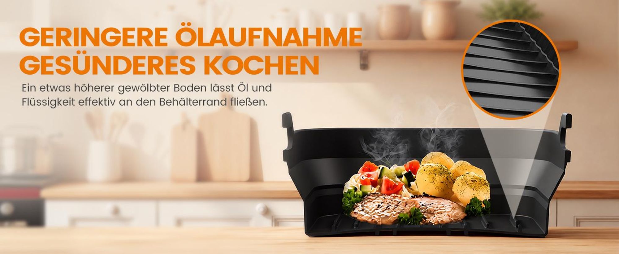 Airfryer Zubehör 24-teilig, kompatibel mit Ninja Cosori, Silikonform Zubehör Set für Dual Zone 7,6–10,4 L, faltbar, BPA-frei, spülmaschinenfest