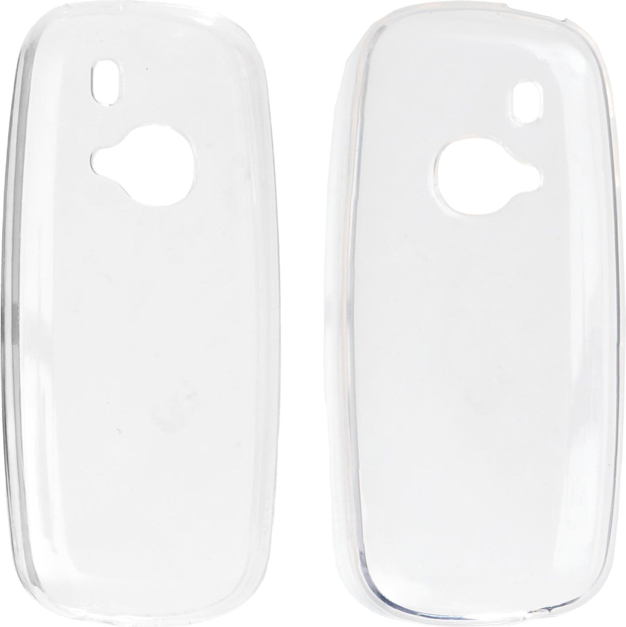 caseroxx Schutz-Hülle TPU-Hülle kompatibel mit Nokia 3310 2G (2017), Gummi Handy Tasche weiß-transparent Bild 1