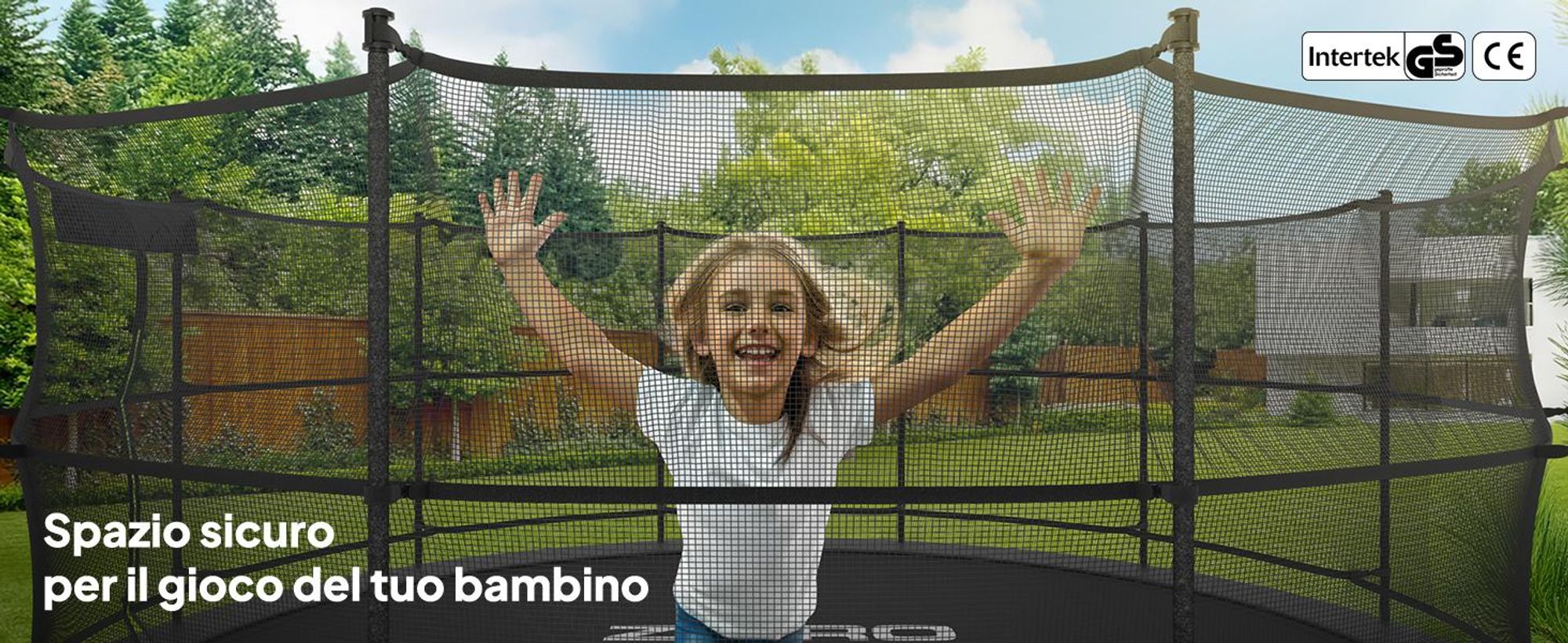 ZIPRO Trampolino Jump Pro IN | 14FT Ø 435 cm | Trampolino da giardino Trampolino per bambini Set completo incl. rete interna, scaletta e copertura perimetrale, per esterni, verde