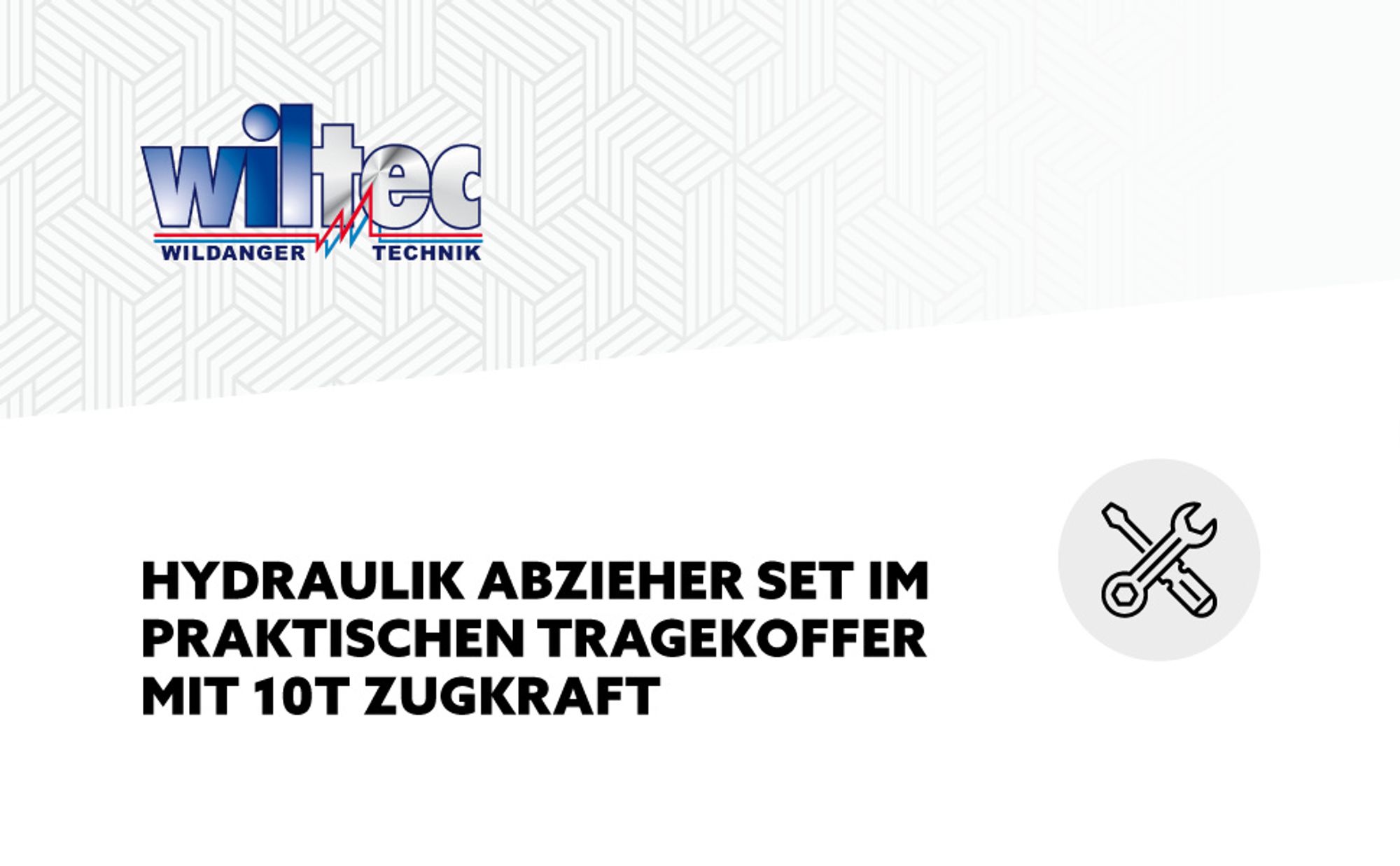 Wiltec Hydraulik Abzieher Set 22 teilig, mit 10 t Zugkraft, Kugellager Abzieher, Zahnrad Abzieher im praktischen Tragekoffer