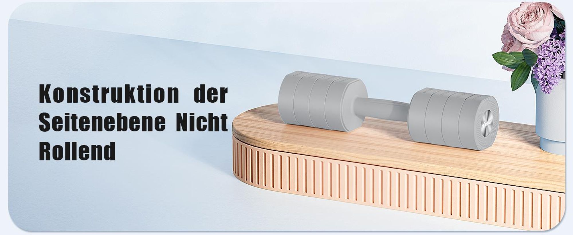 Verstellbare 4-in-1 Kurzhanteln 2er Set (1–4 kg) – Fitness Dumbbells für Zuhause & Home Gym, Krafttraining & Geschenkidee, grau