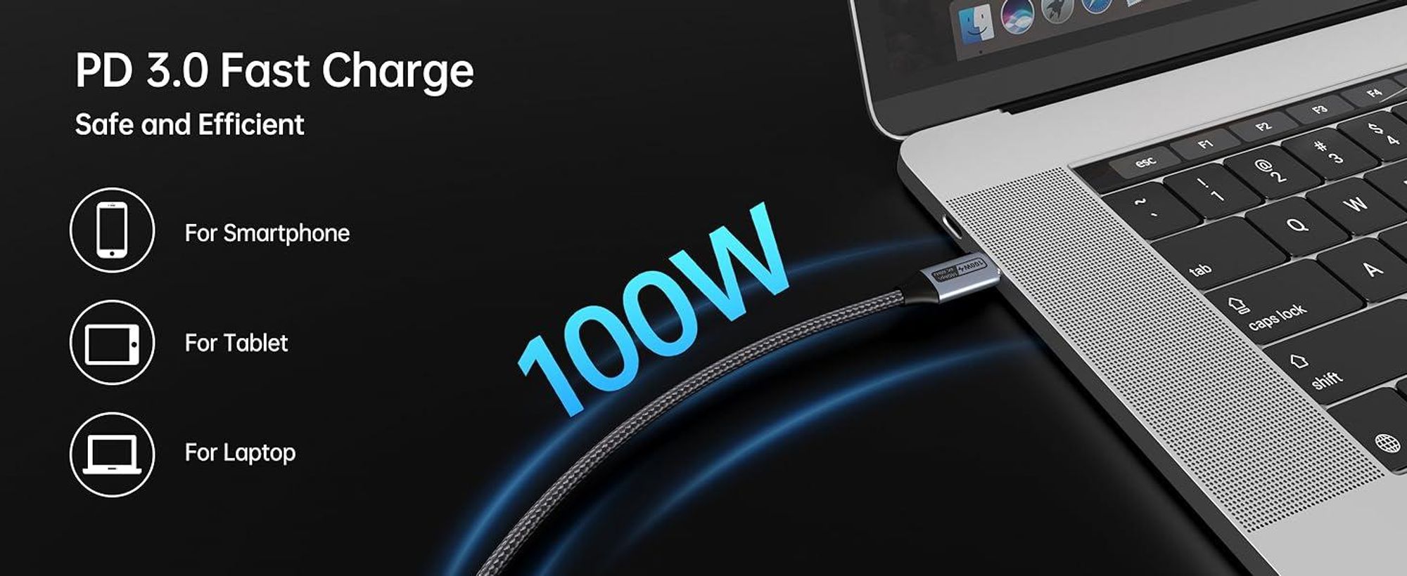 BENFEI USB-Kabel USB C auf USB C Monitor Kabel 4K 120Hz 100W PD