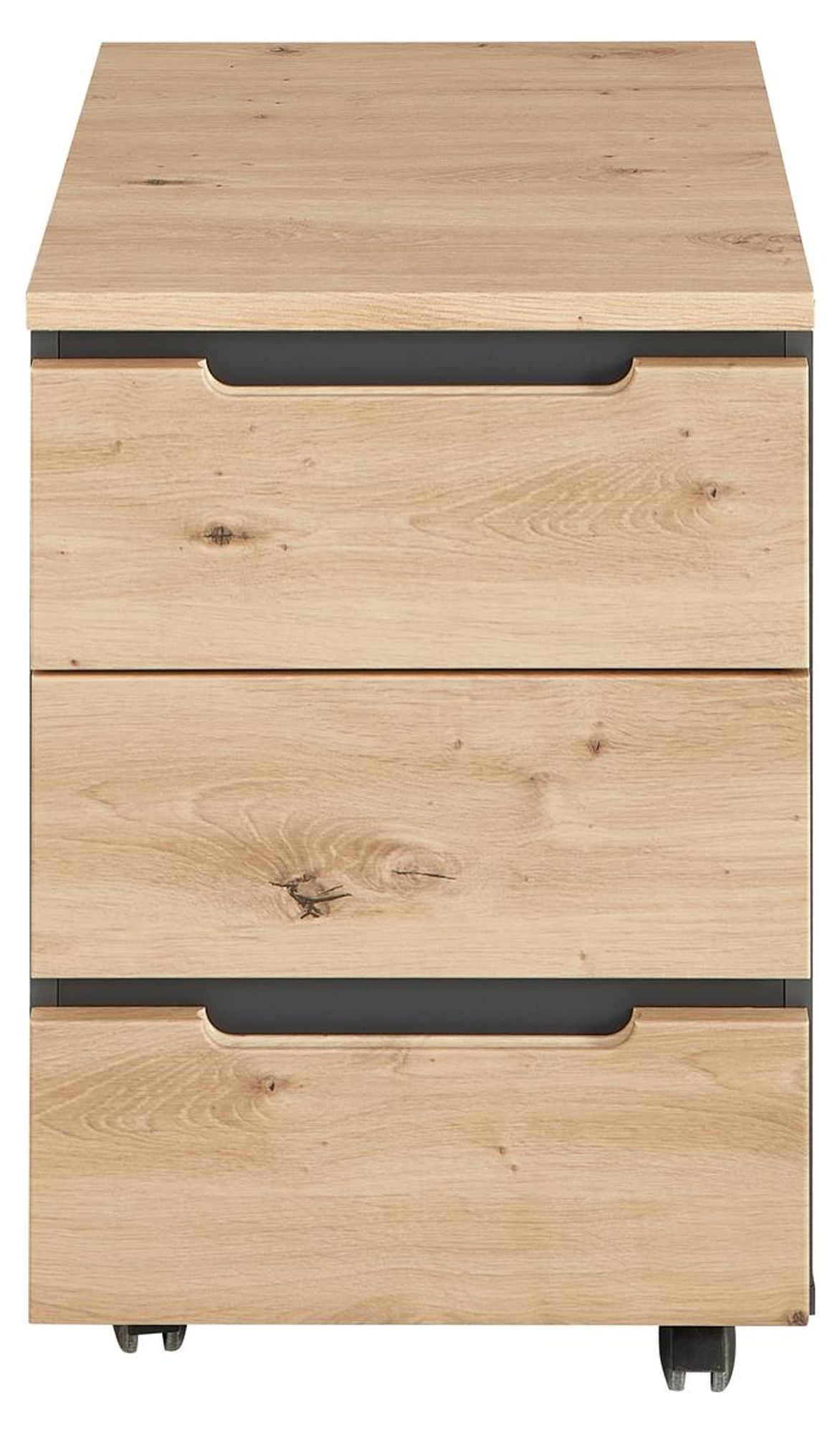 Memphis Bürocontainer von freiraum – moderner Rollcontainer mit 3 Softclose-Schubladen