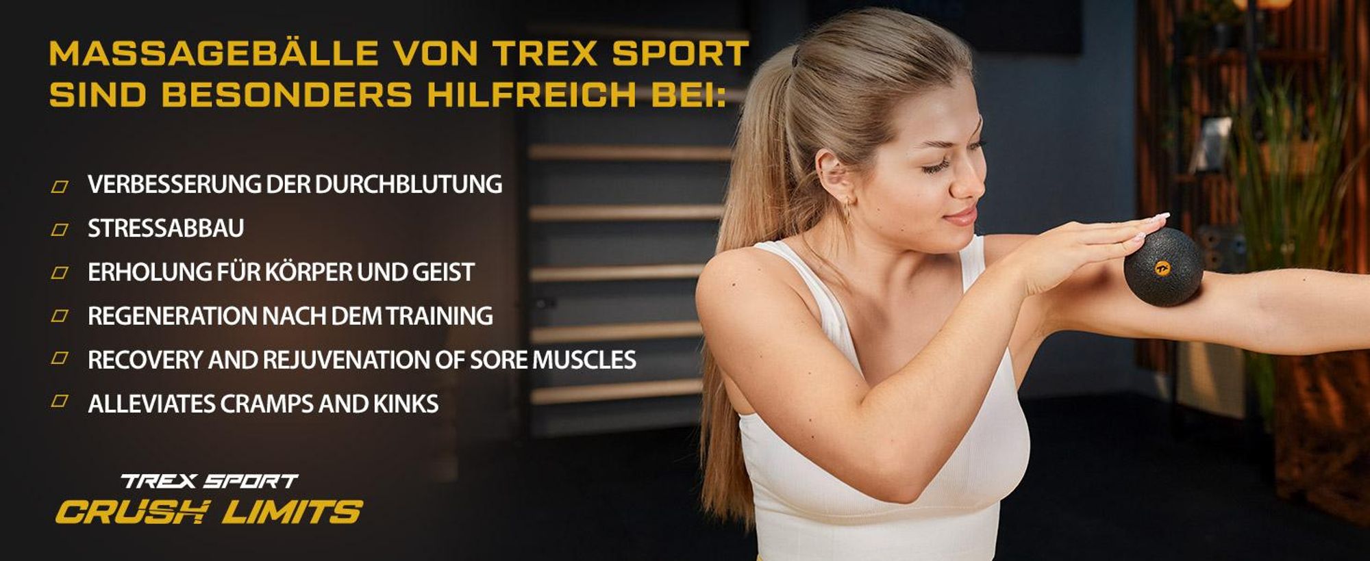 TREX SPORT Faszienrolle Massageball 3er Set TX-035EPS | EPP Massagerolle, Massagebälle | Triggerpunkt, Rückenmassage, Selbstmassage, mit Tragetasche
