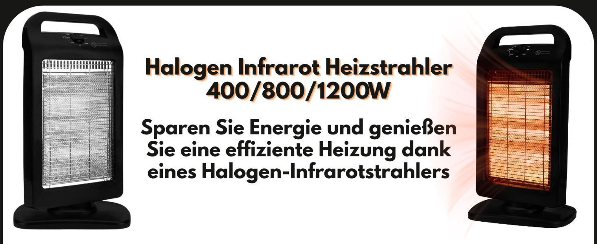 NEO TOOLS Infrarot Standheizstrahler, Heizer Heizstrahler Halogen Heizung Beheizung Infrarotheizer 3 Heizstufen