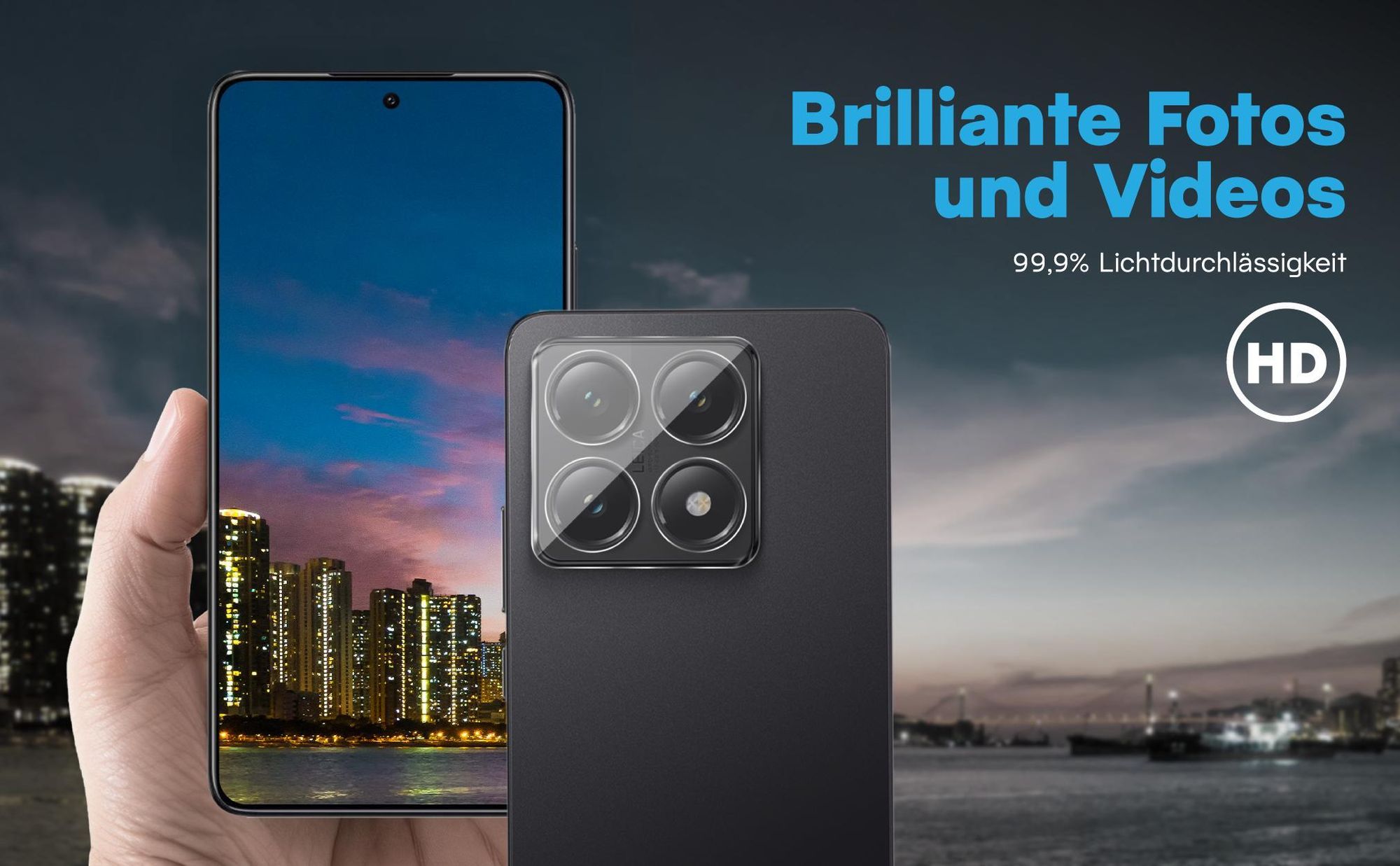 Brilliante Bildqualität mit dem Xiaomi 14T Pro 5G dank 99,9% Lichtdurchlässigkeit