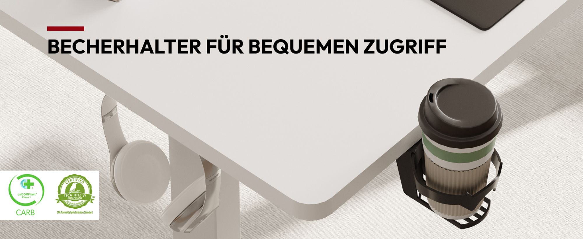 SANODESK Höhenverstellbarer Schreibtisch elektrisch 4 Memory-Funktion, Antikollisionsschutz, 70kg Tragkraft, mit Haken und Ablagebox 110x54cm (Weiß)