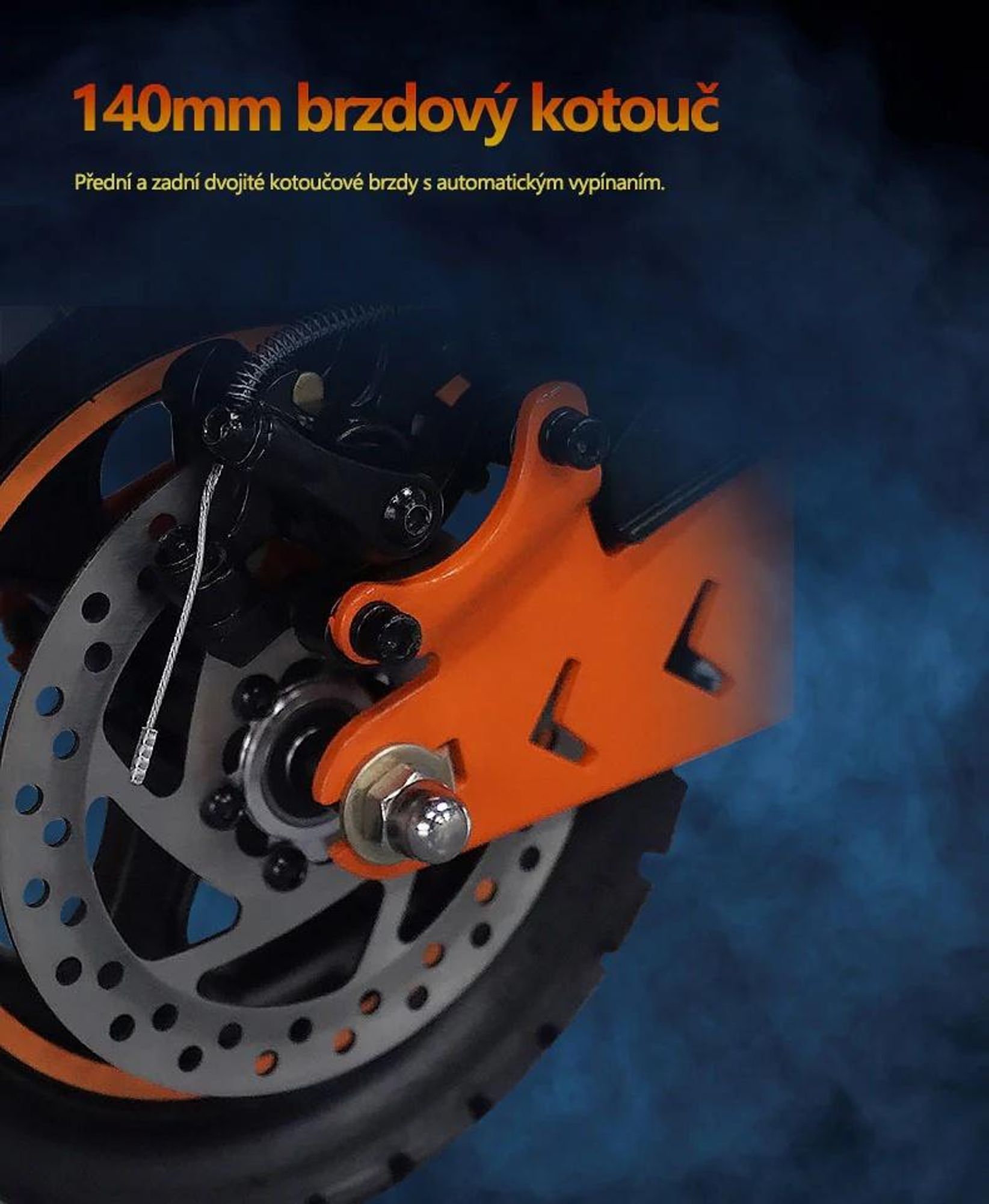 Elektrická koloběžka GELEIPU Z1 - Baterie 48V20AH Pneumatiky 10'' Kotoučové Brzdy - Černá