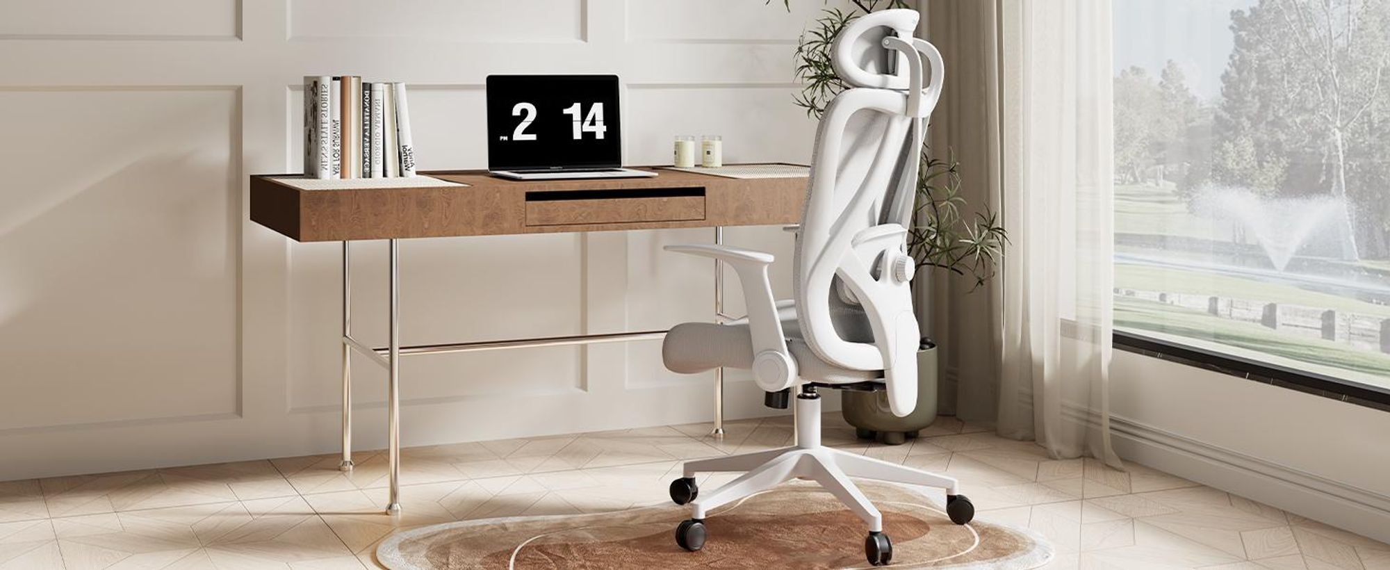 SENSE7 Noxo Ergonomická kancelárska stolička Stolička k písacímu stolu Šedá Sklopné podrúčky Opierka hlavy Sieťované operadlo Riaditeľská stolička Funkcia hojdania Domáca kancelária Nosnosť 150 kg